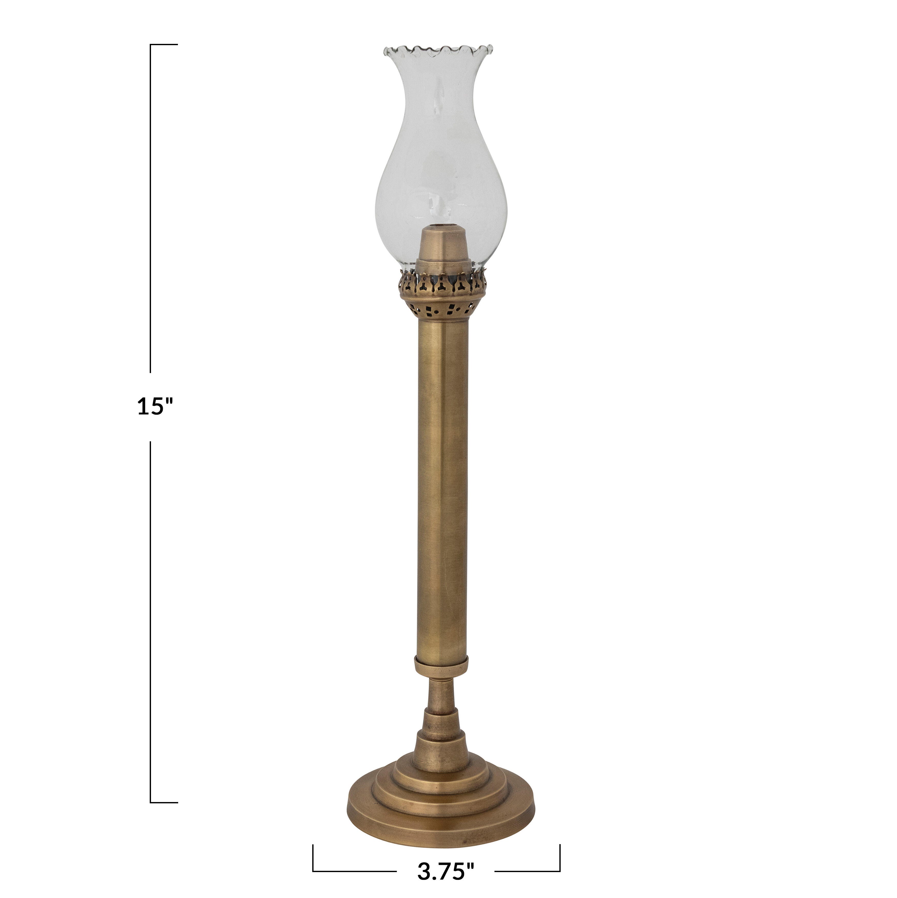 Storied Home Antique Taper Candle Holder, , large