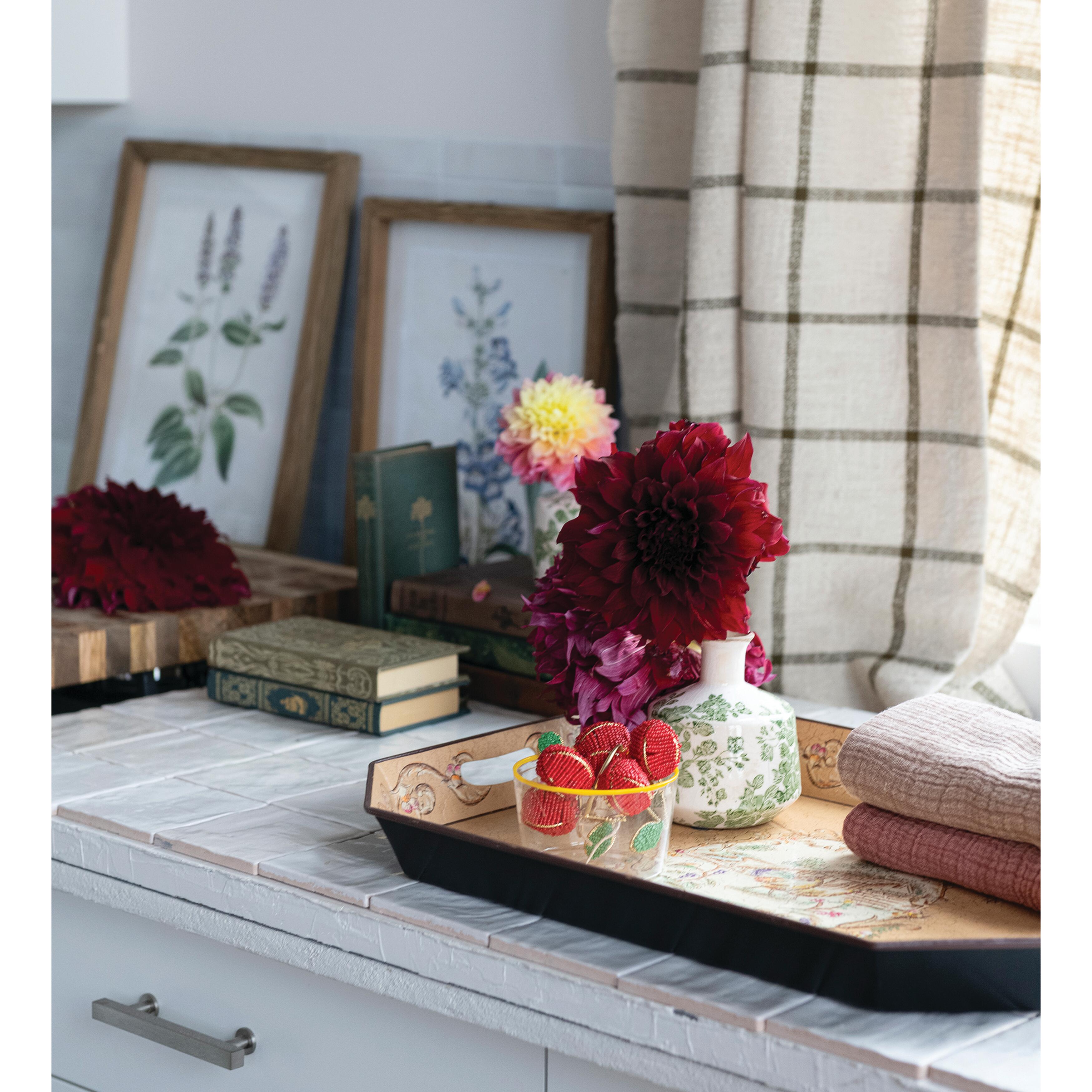 Storied Home Hand-Painted Decorative Tray, , rollover