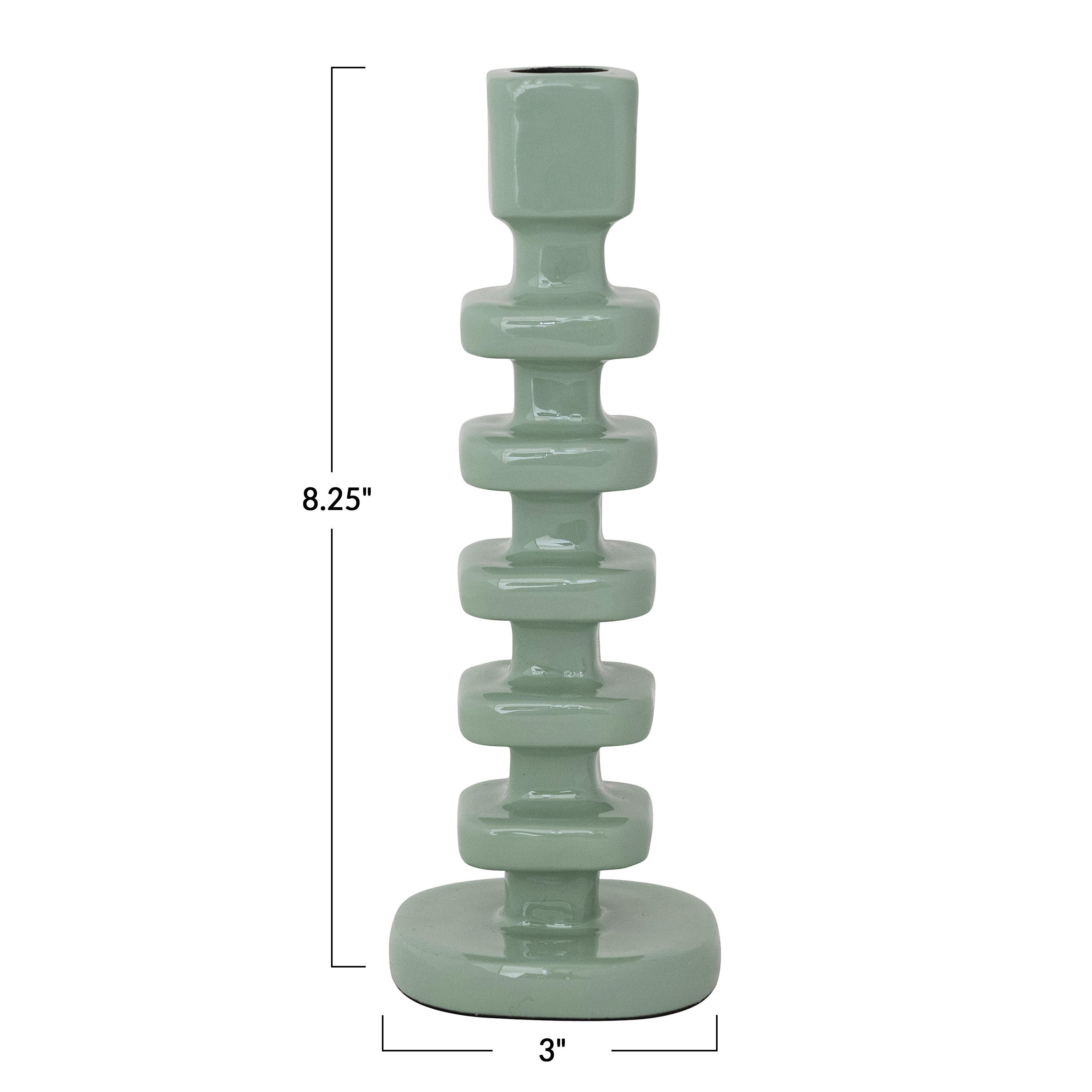 Storied Home Square Taper Candle Holder, , large