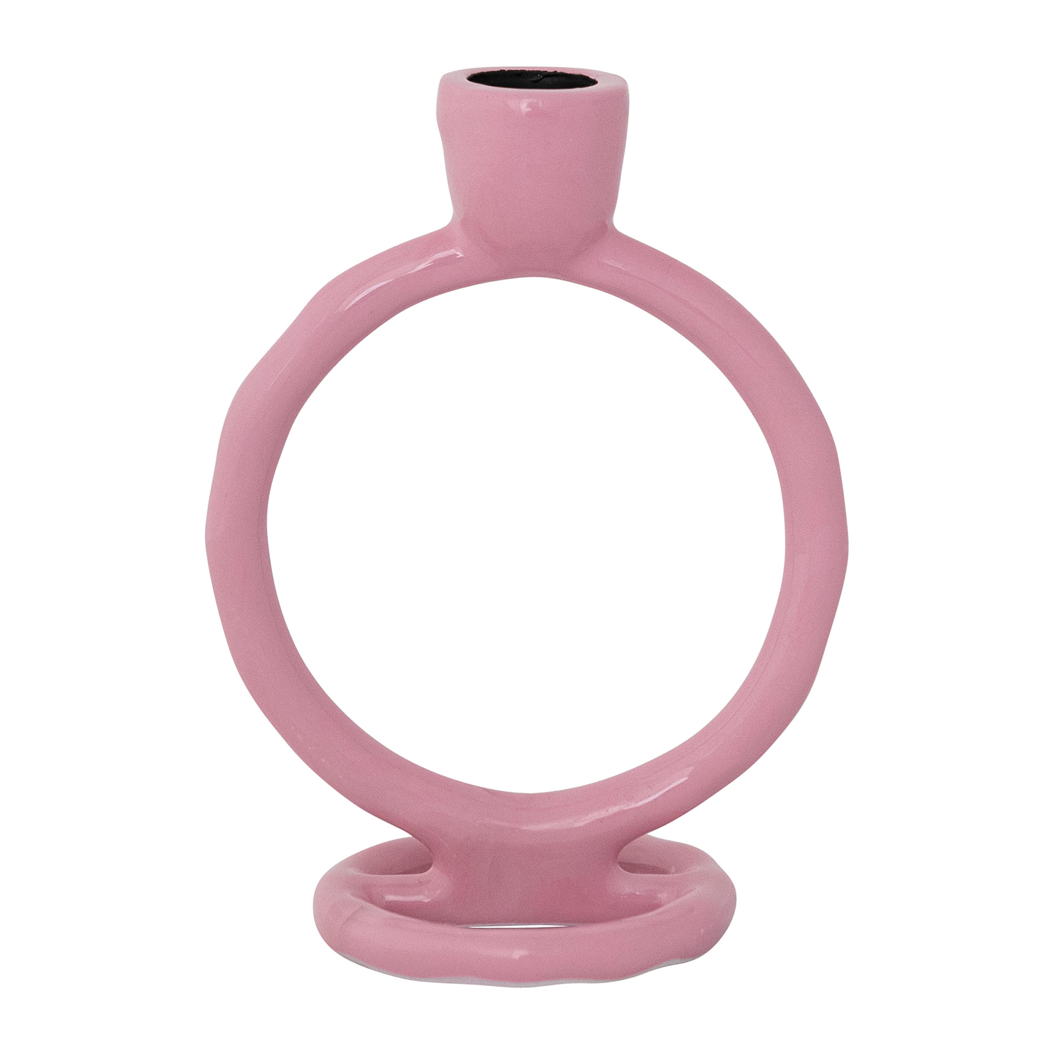 Storied Home Circular Taper Candle Holder, , large