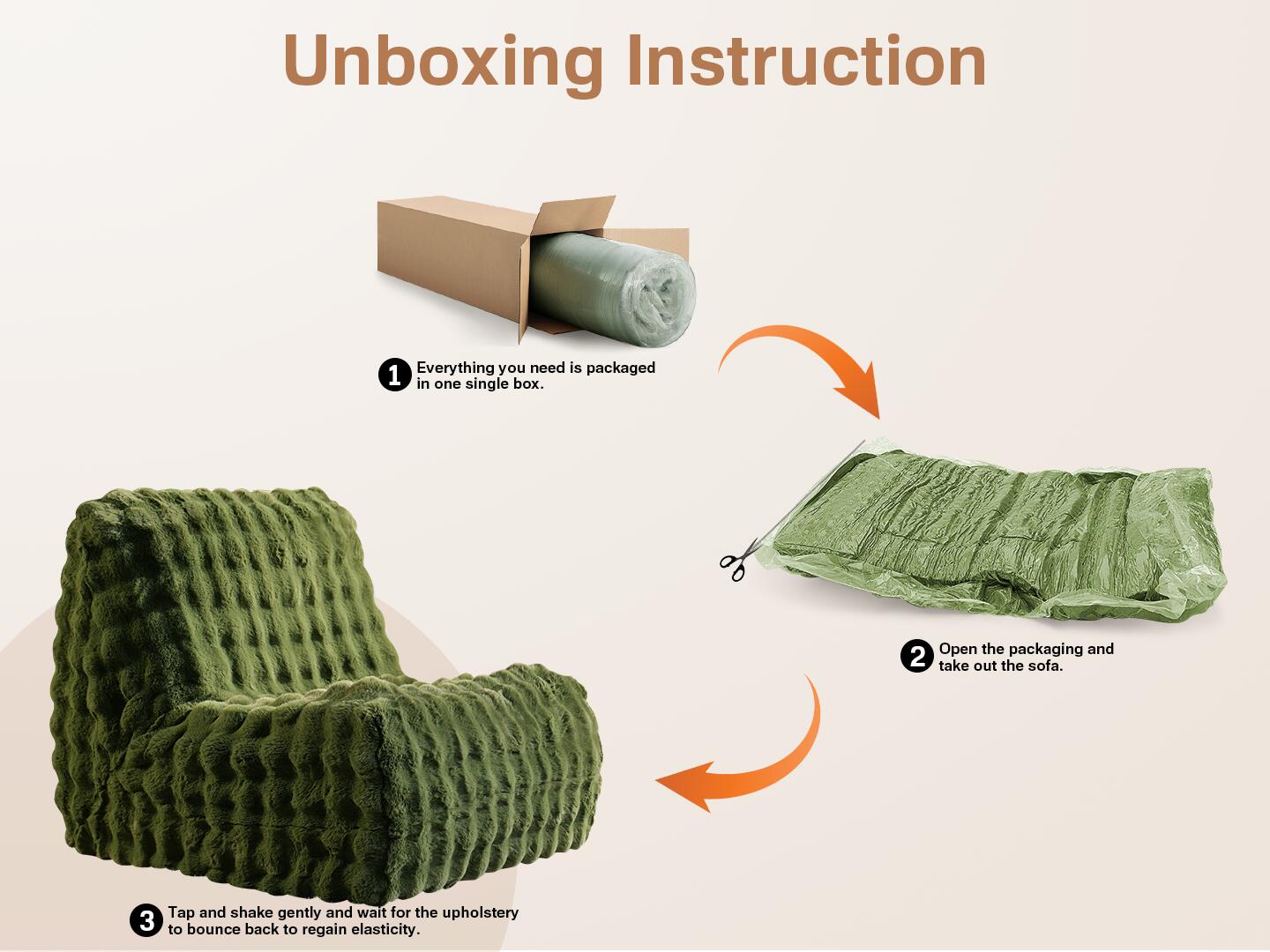 HOMLUX Accent Chair, Green, large