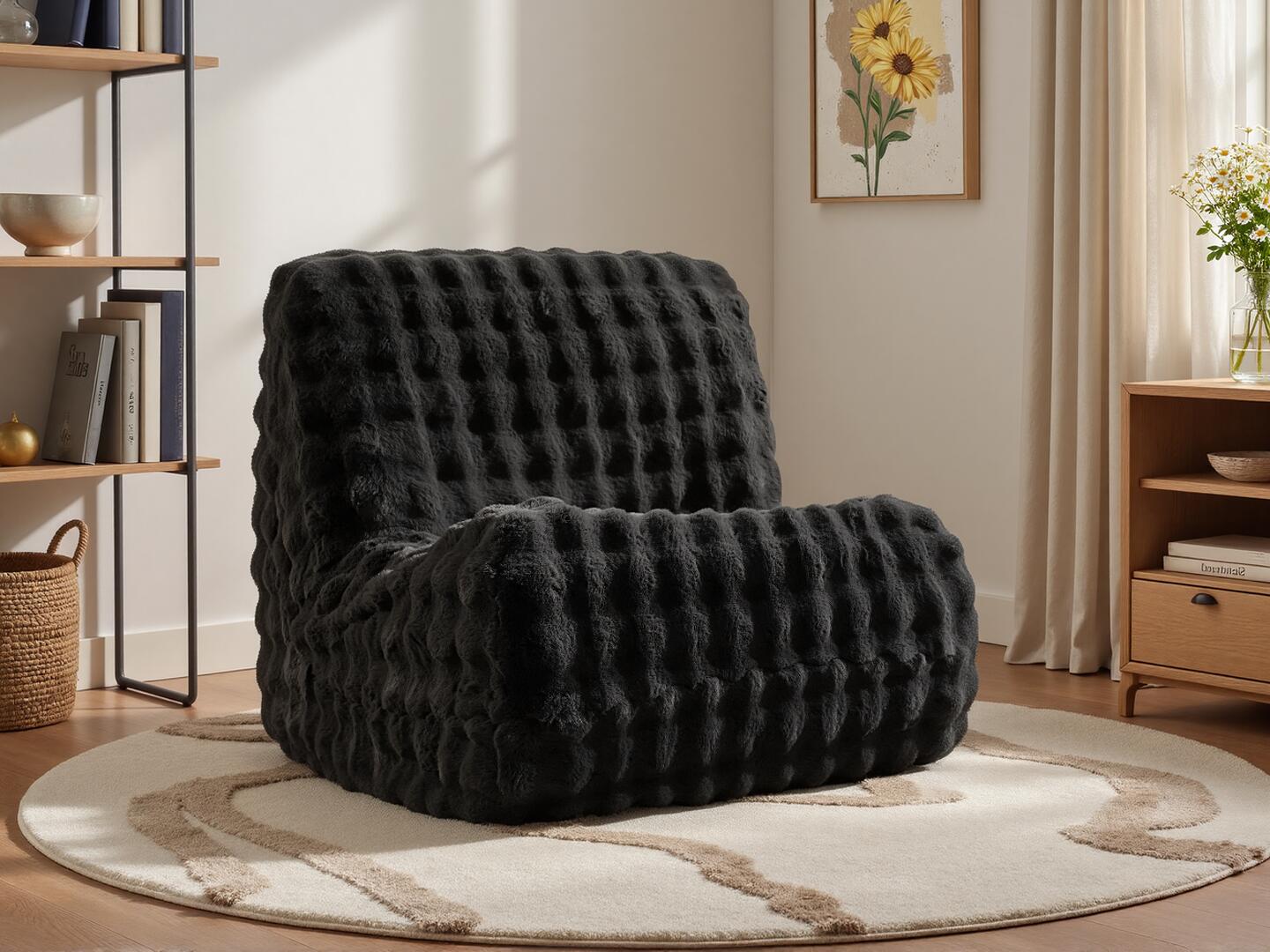 HOMLUX Accent Chair, Dark Gray, rollover