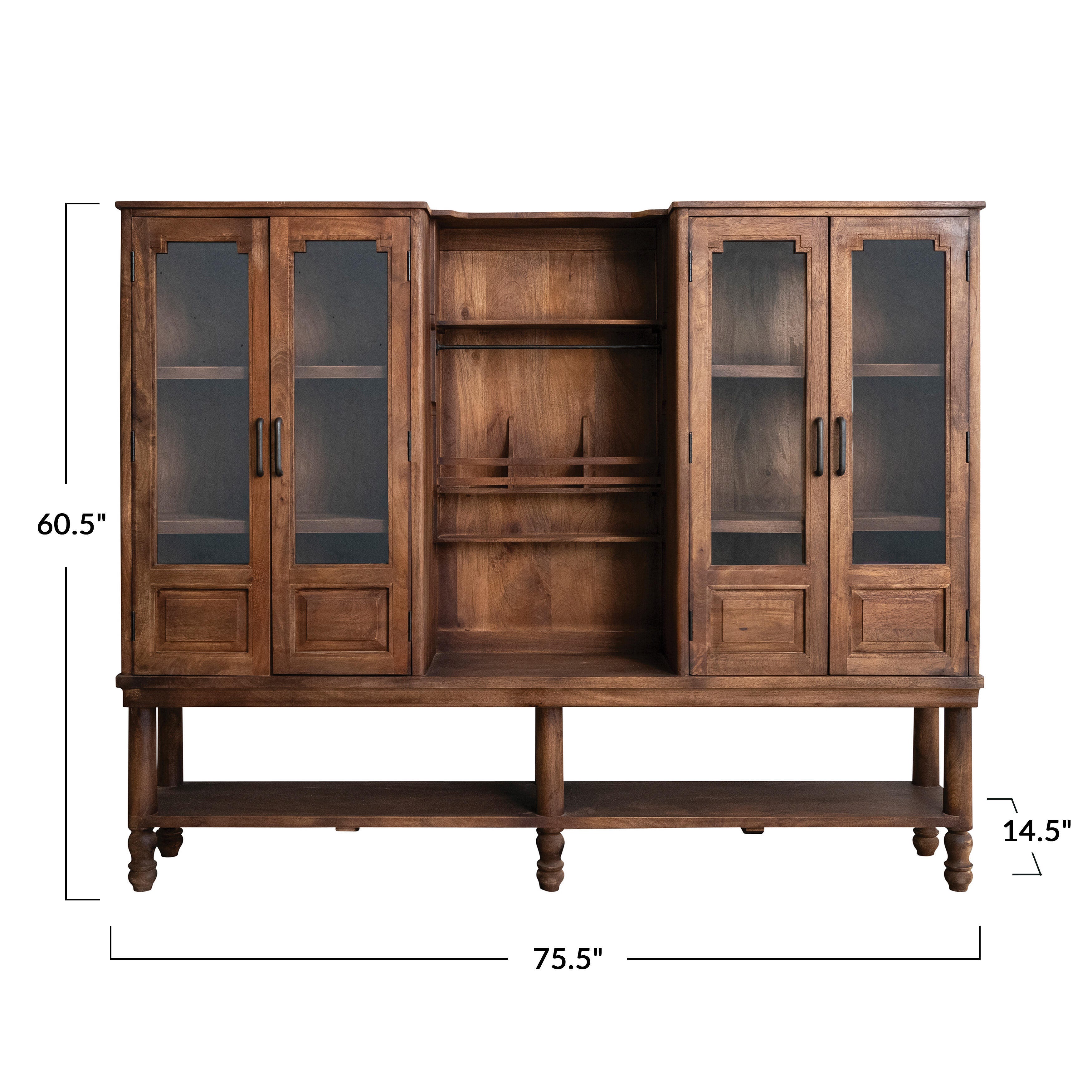 Storied Home Textured 15" Accent Cabinet, , large