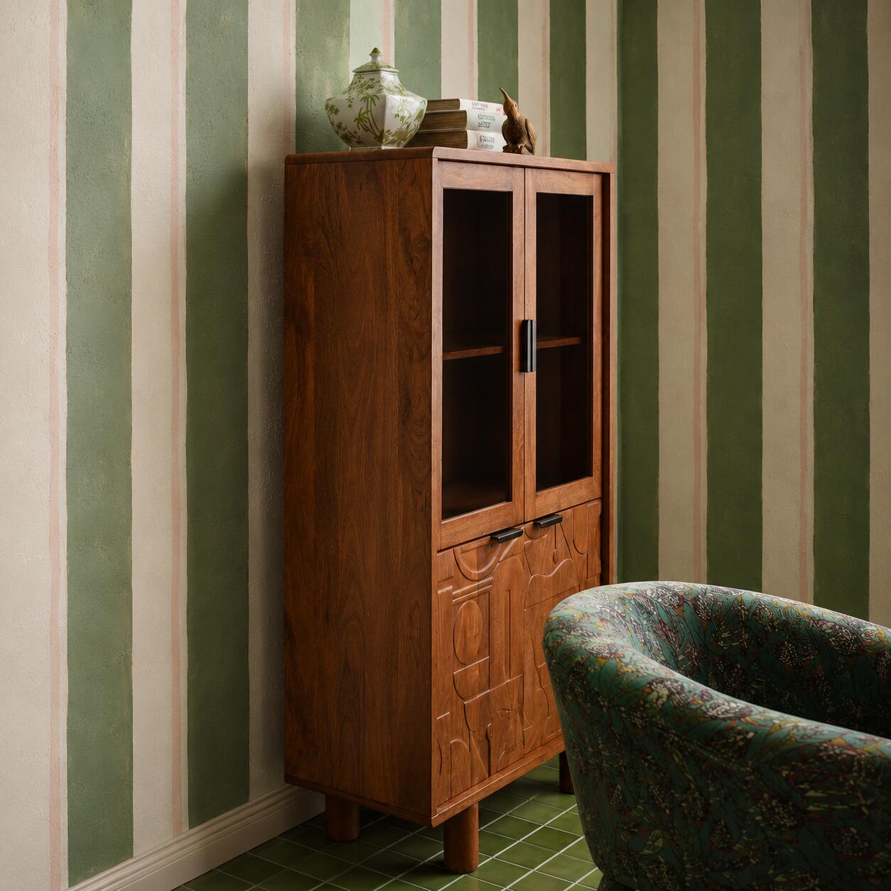 Storied Home 17" Accent Cabinet, , rollover