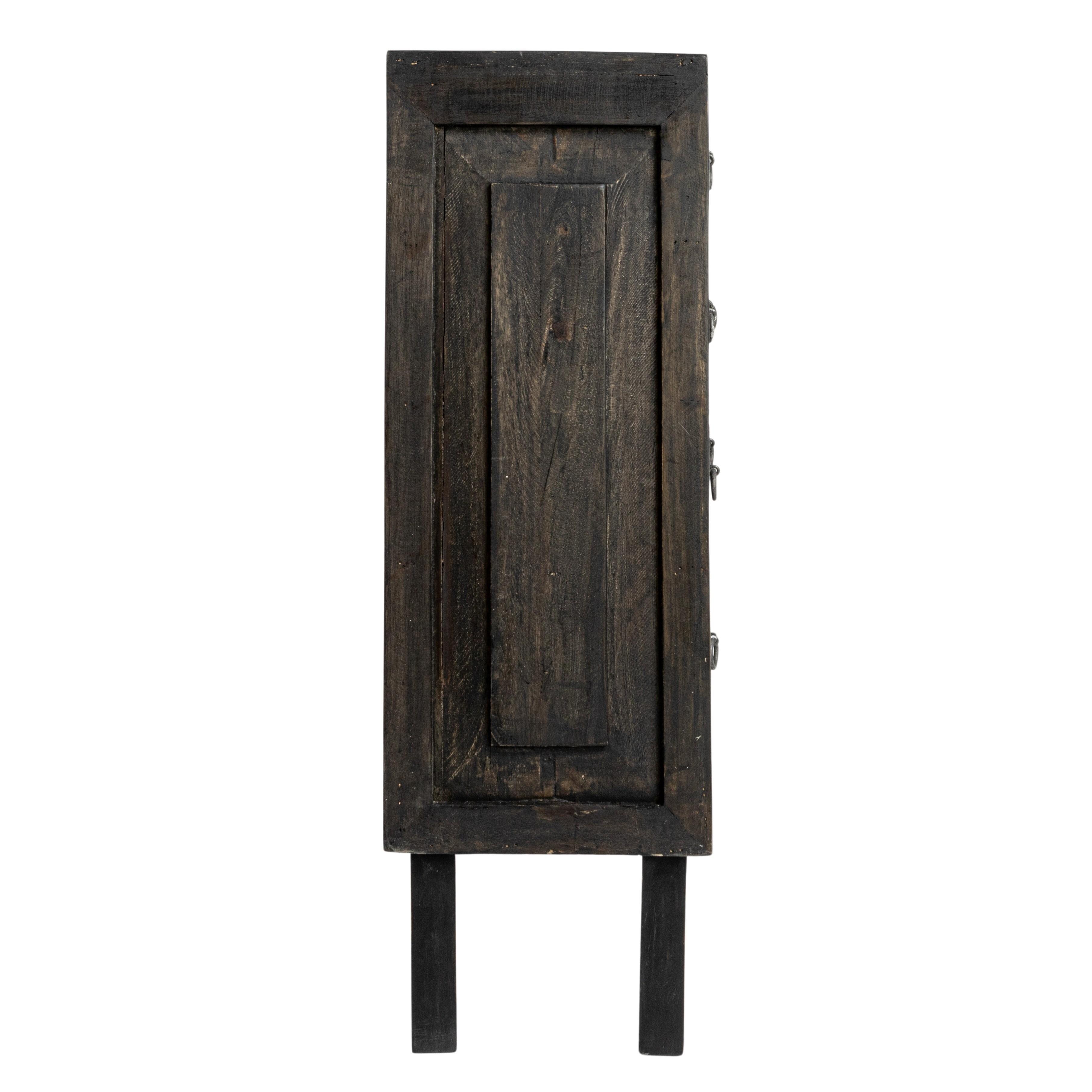 Storied Home Apothecary 32" Accent Cabinet, Black, large
