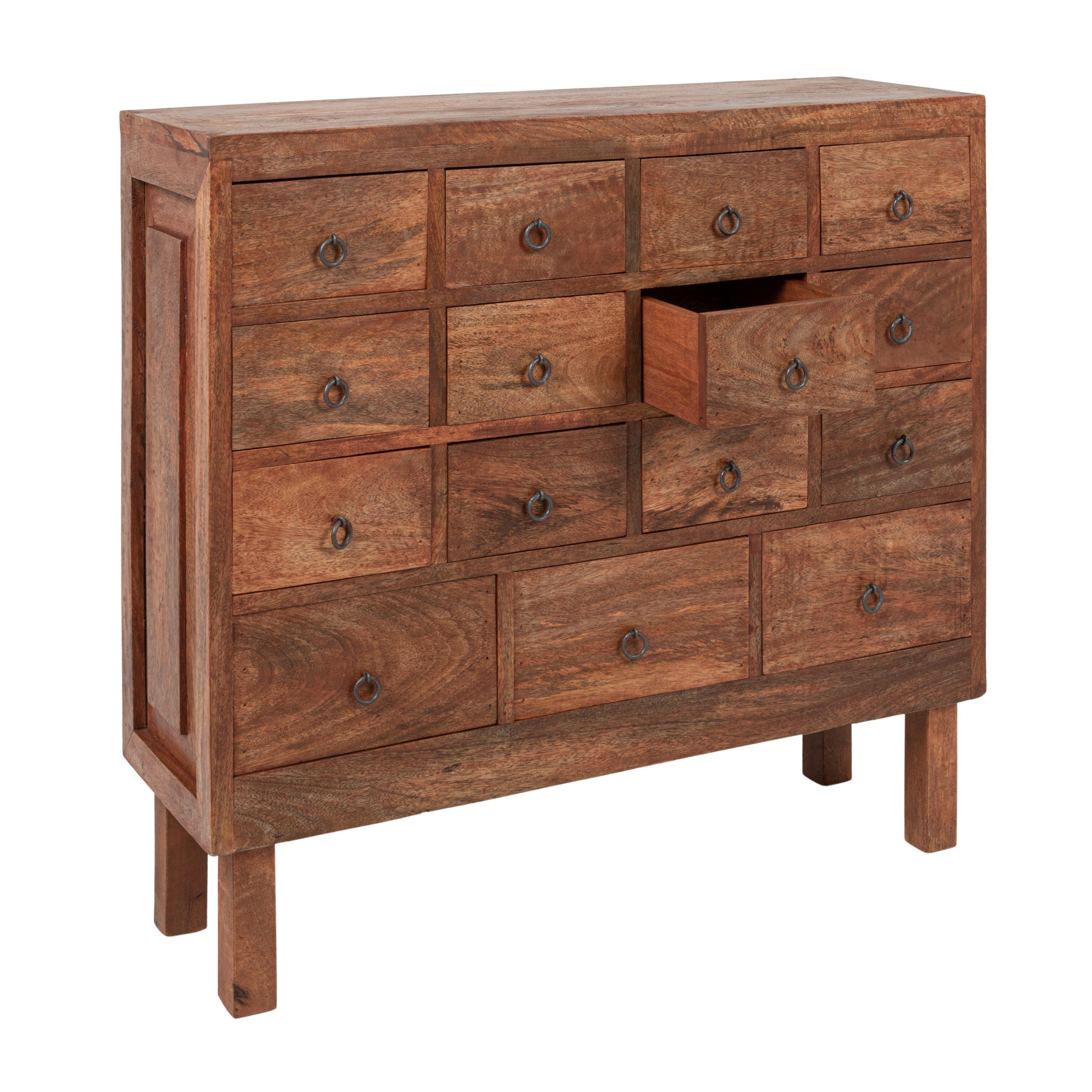Storied Home Apothecary 32" Accent Cabinet, Natural, large