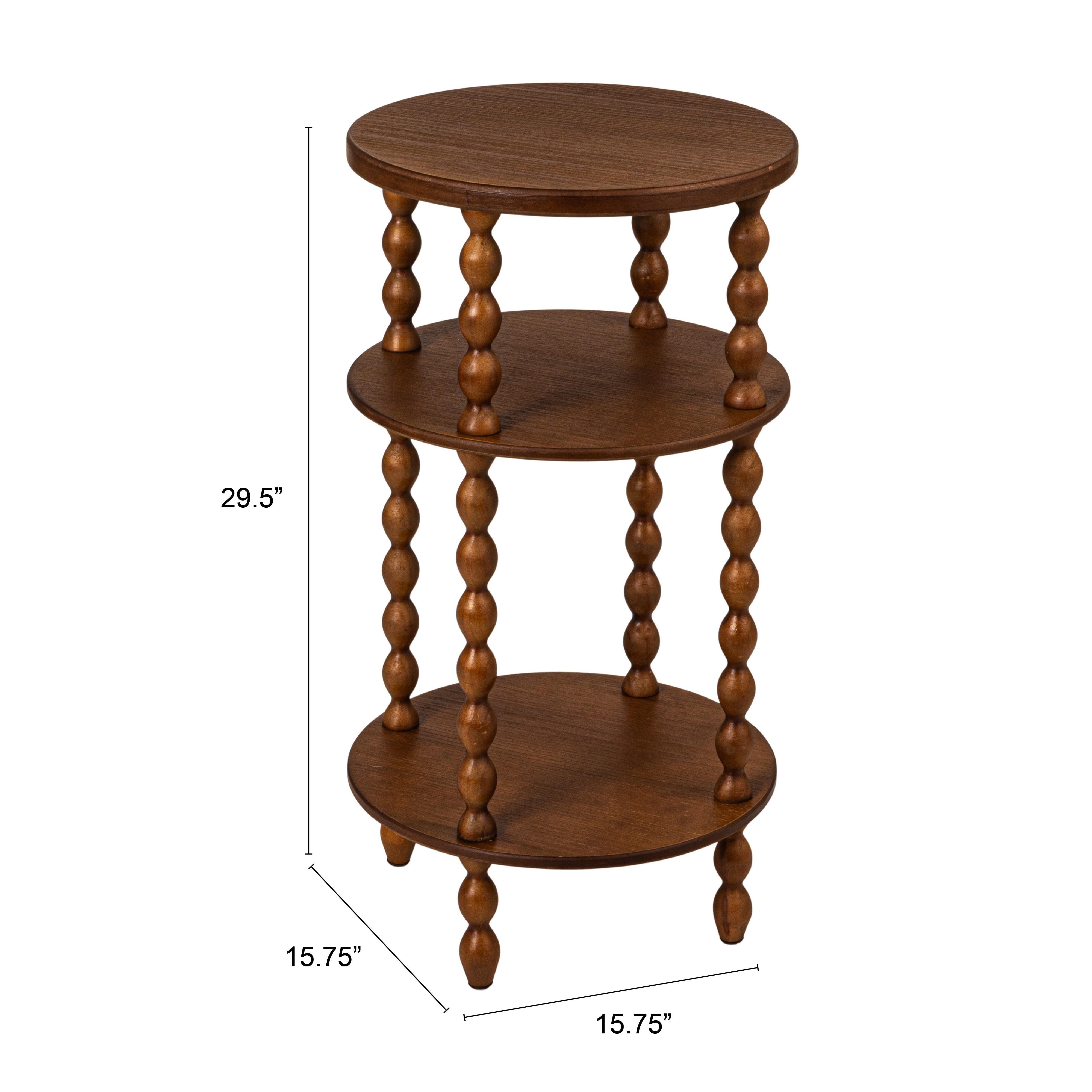 Storied Home Round Accent Table, , large