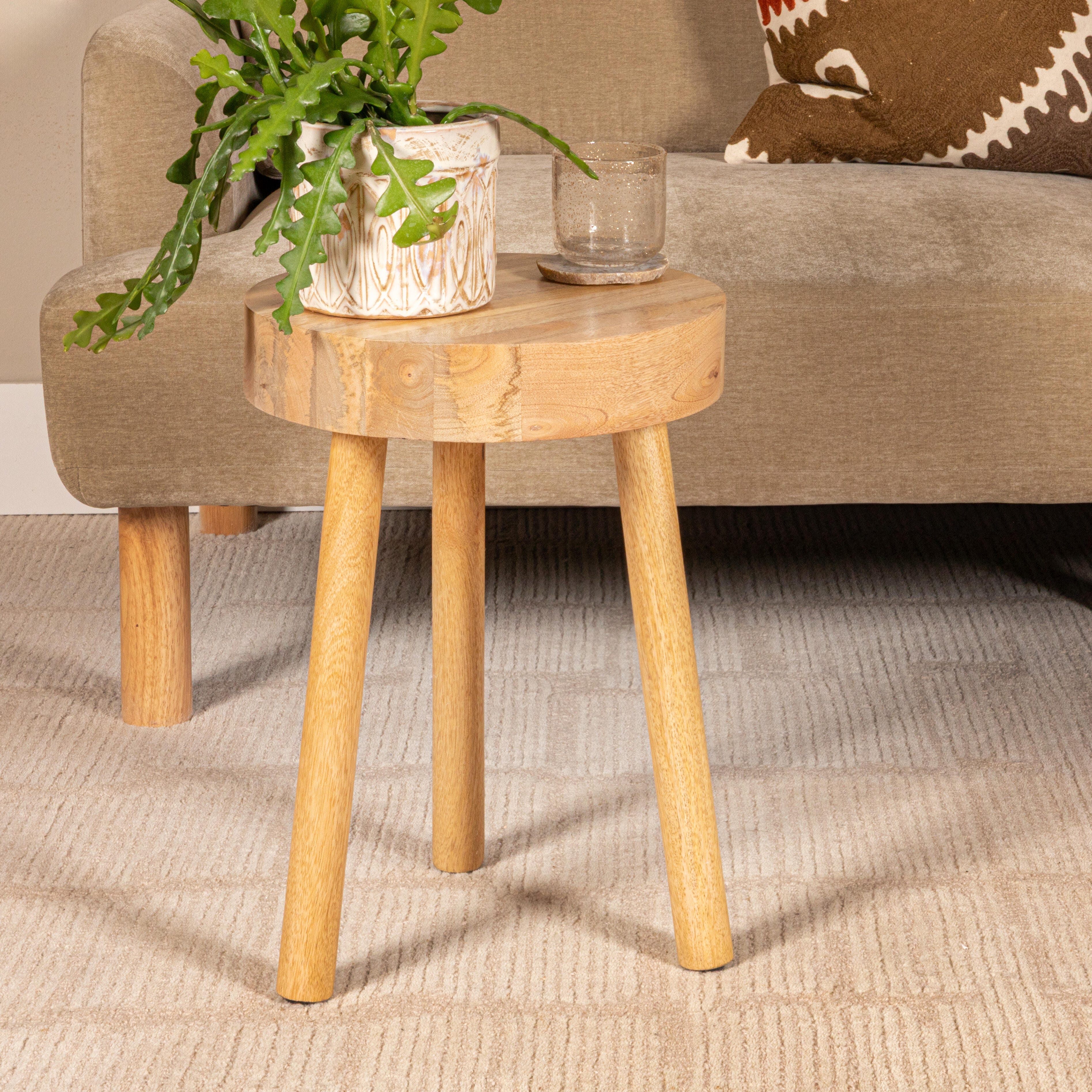 Storied Home Solid Stool, , rollover