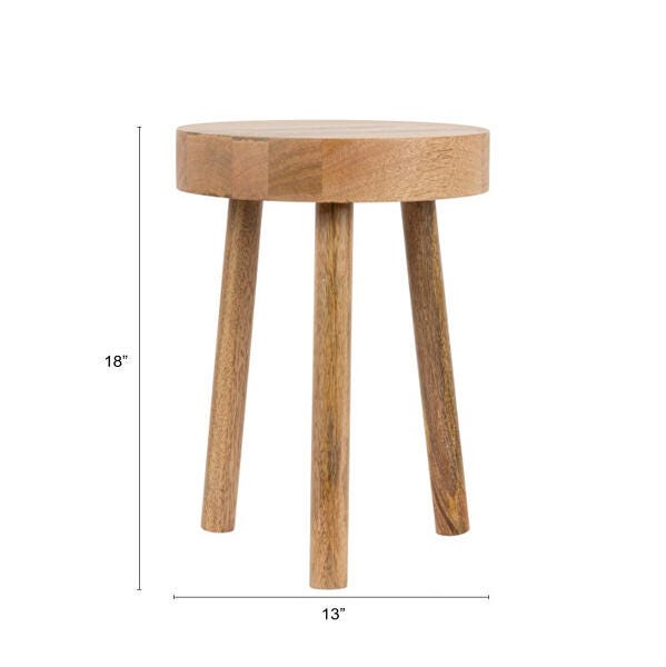 Storied Home Solid Stool, , large