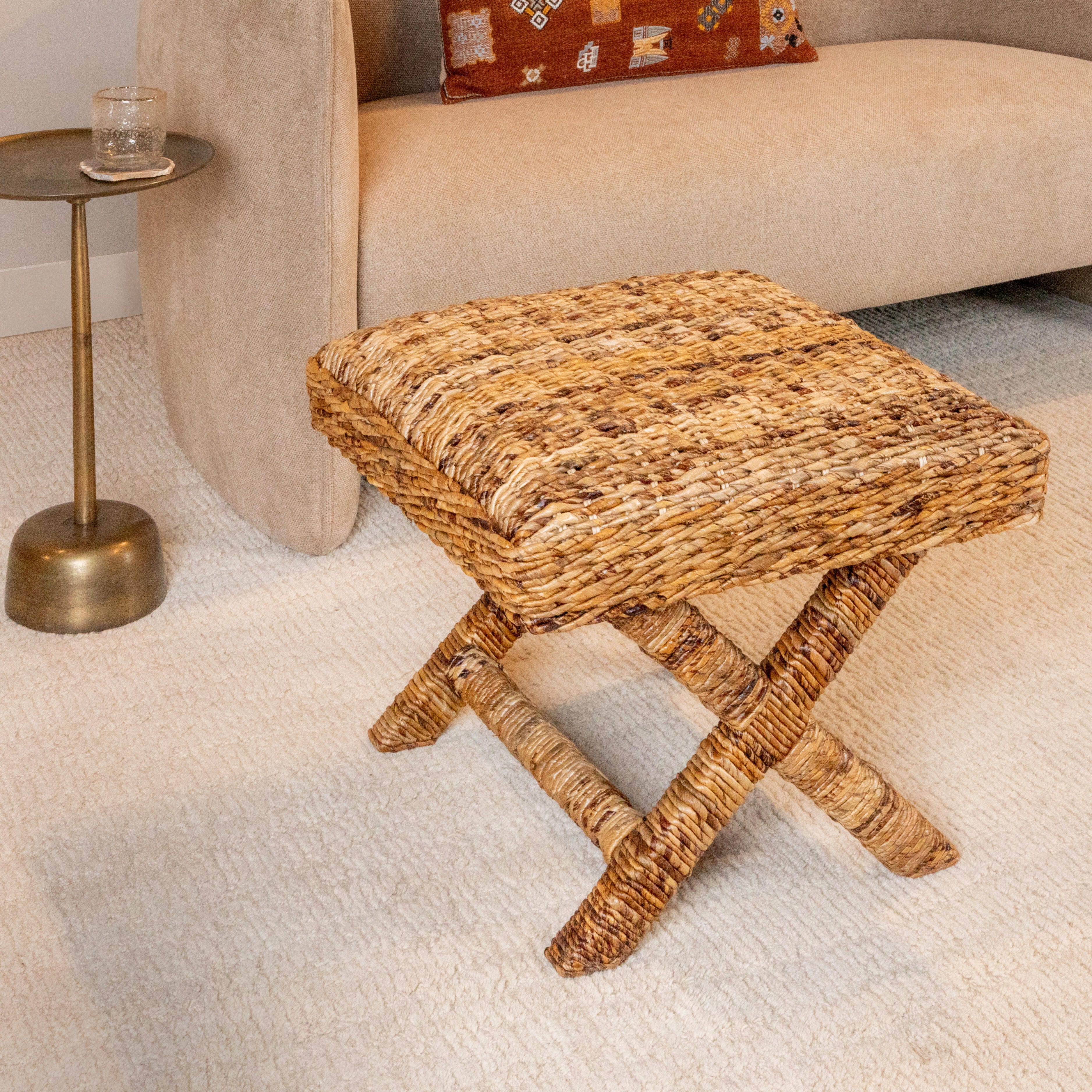 Storied Home Textured Stool, , rollover