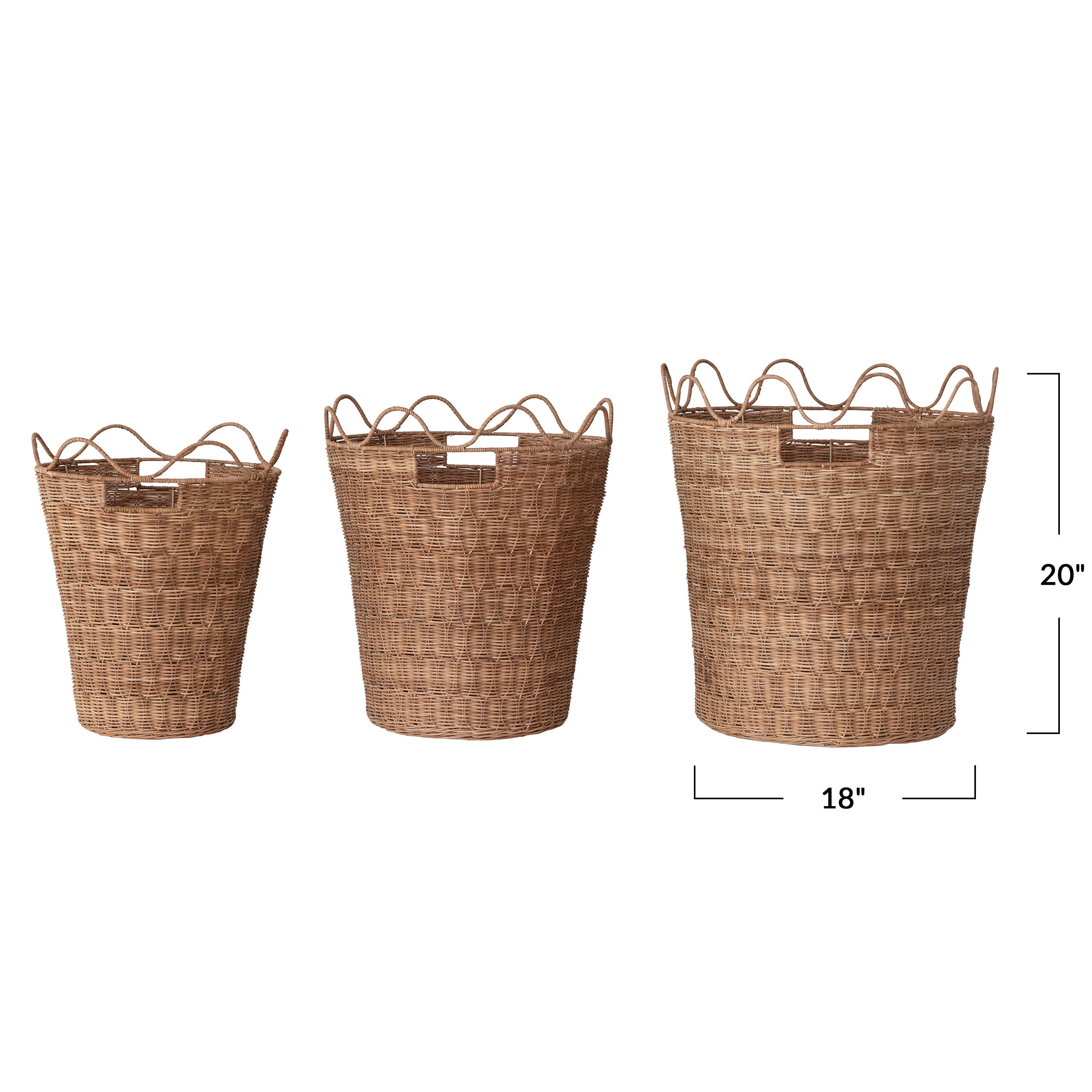 Storied Home Storage Basket (Set of 3), , large