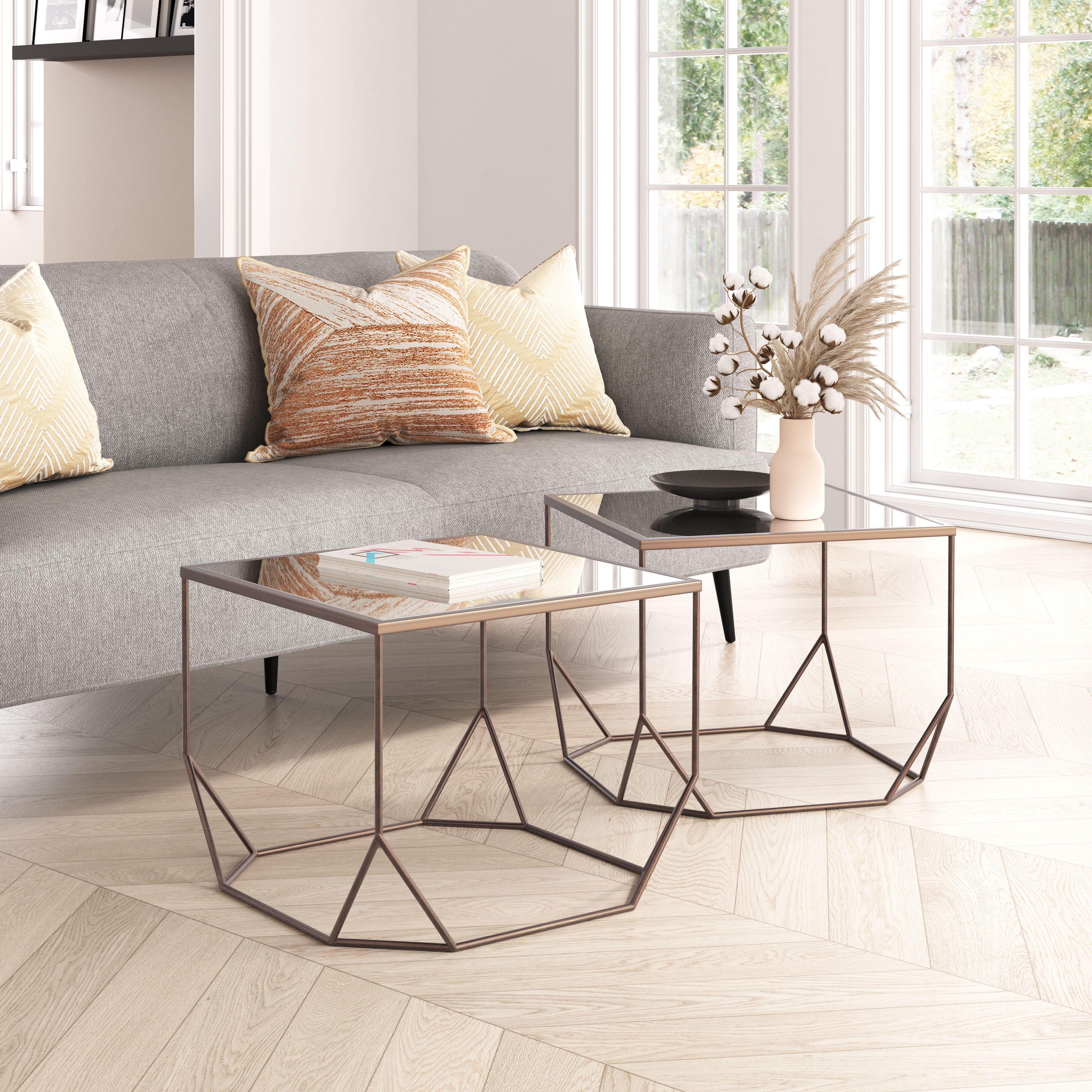 Erika Home Arzon Coffee Table (Set of 2), , rollover