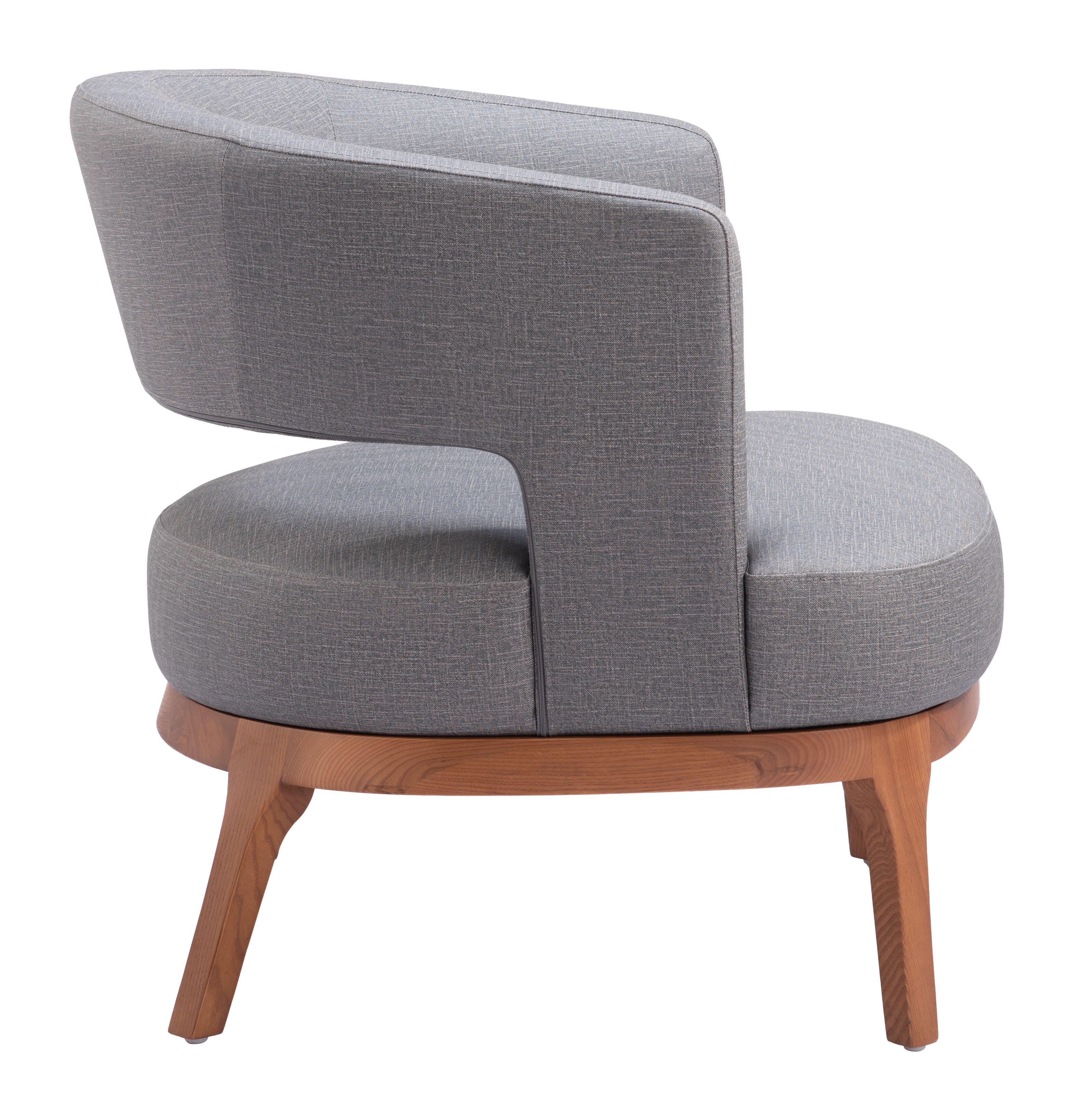 Erika Home Penryn Accent Chair, Slate Gray, large