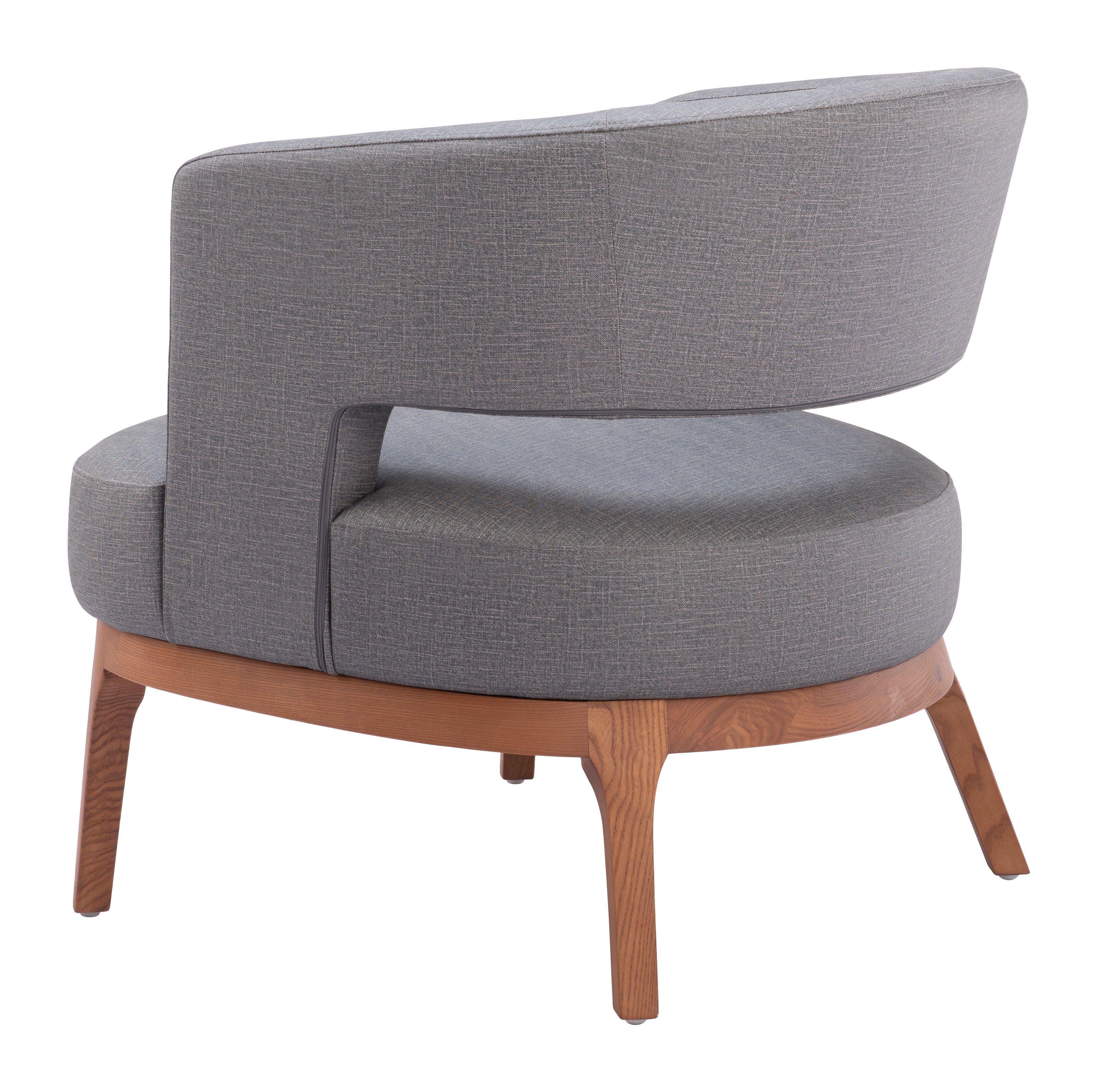 Erika Home Penryn Accent Chair, Slate Gray, large