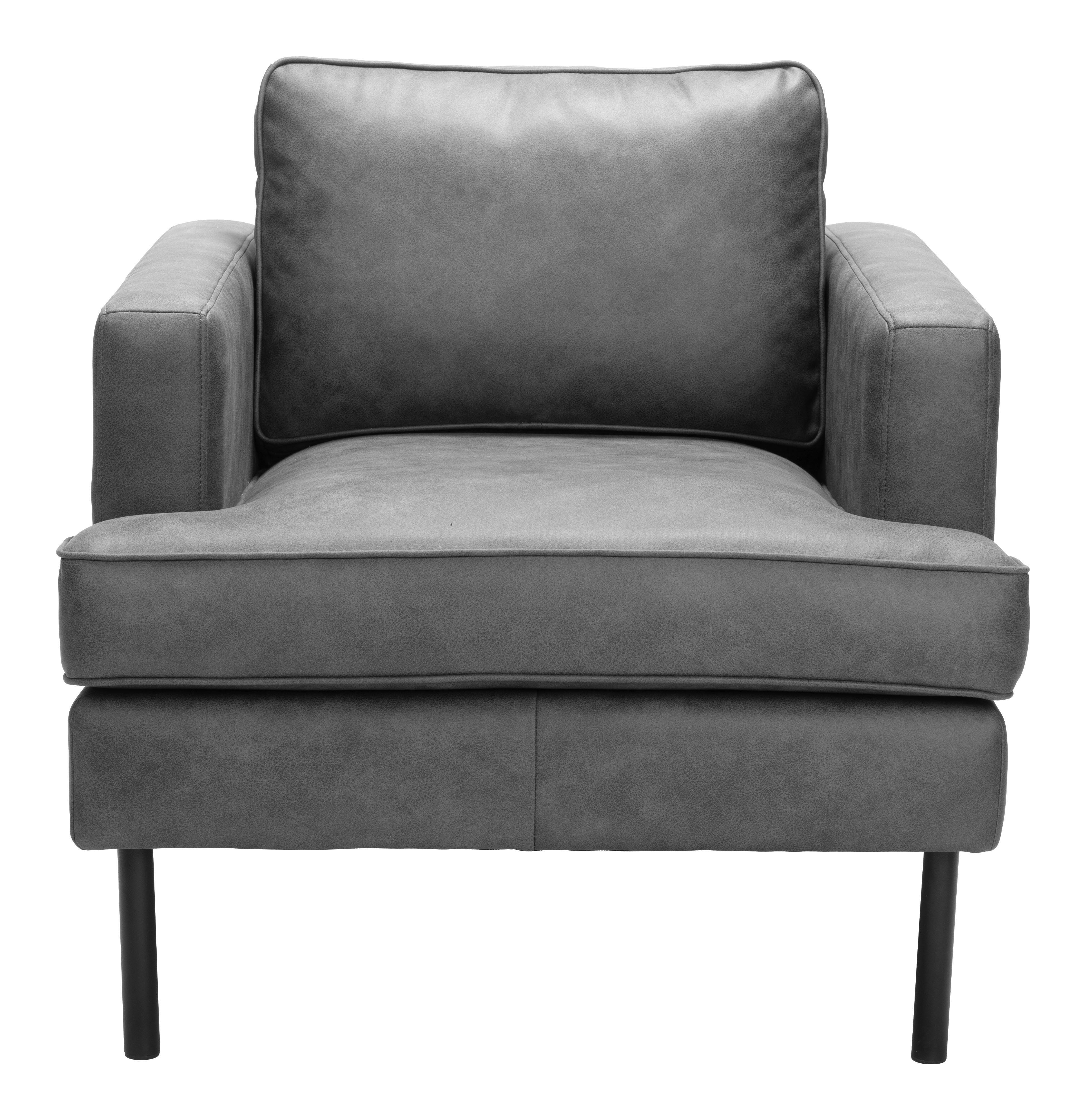 Erika Home Decade Accent Chair, Vintage Gray, large