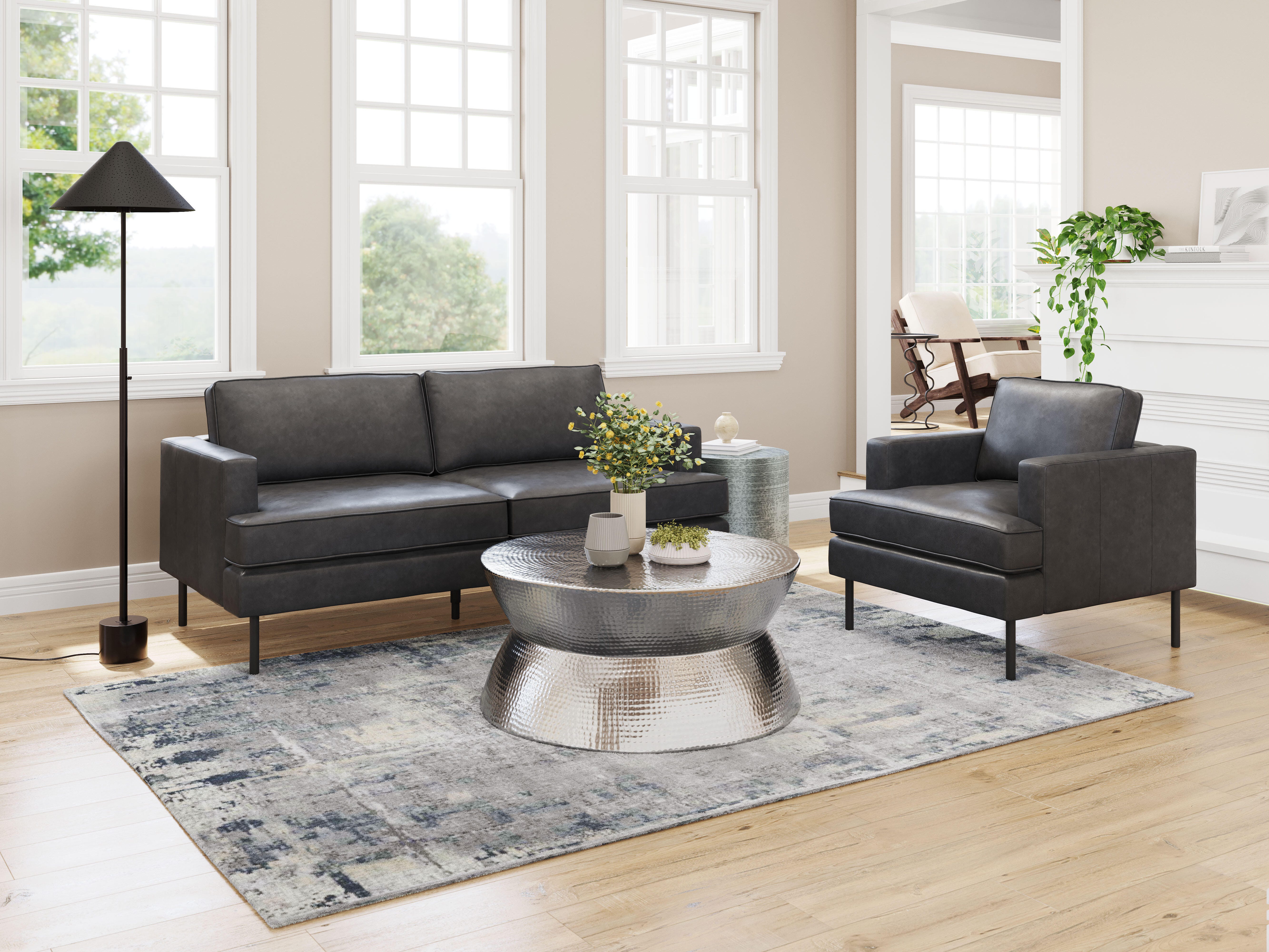 Erika Home Decade Accent Chair, Vintage Gray, large