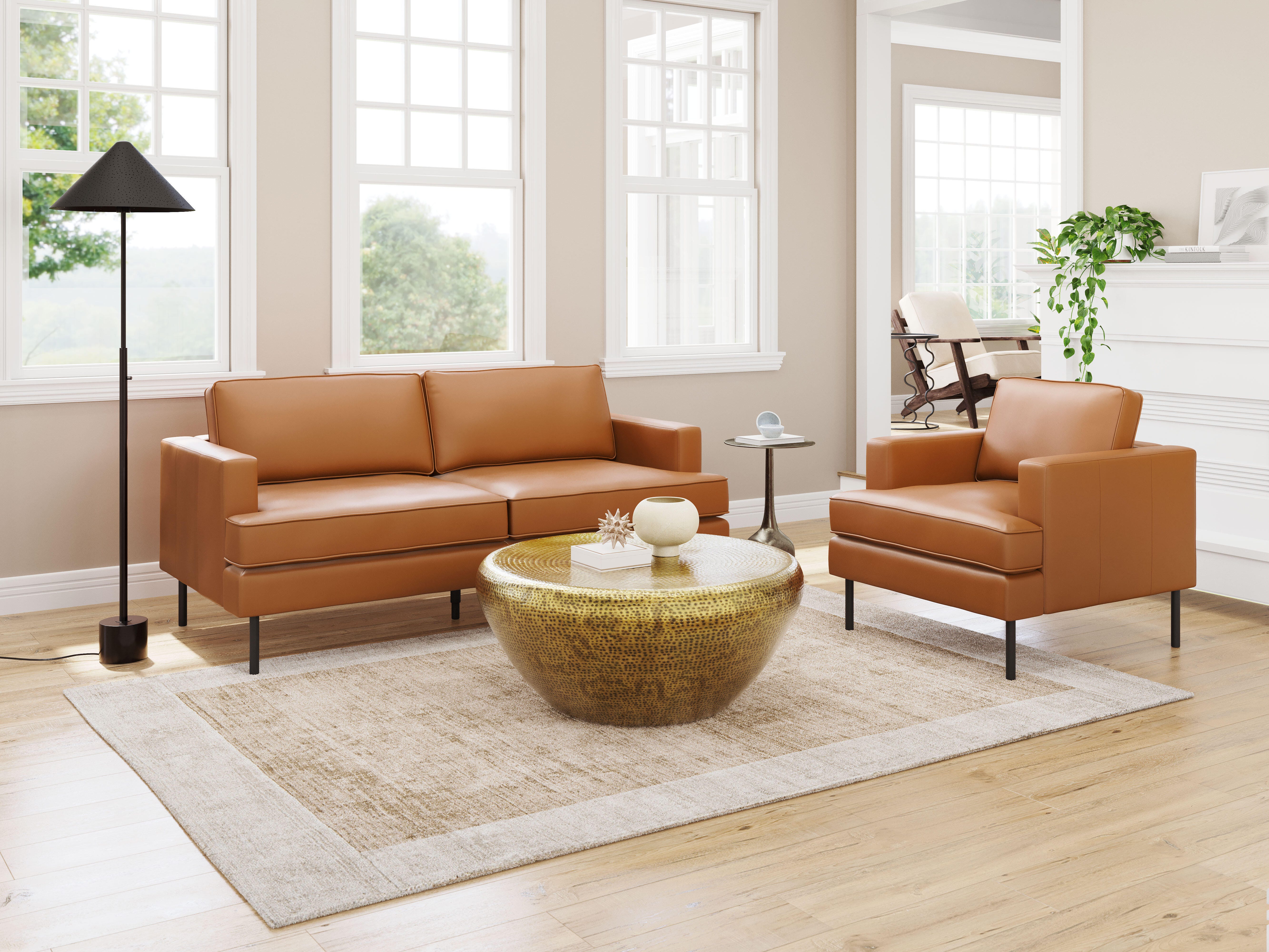Erika Home Decade Accent Chair, Brown, large
