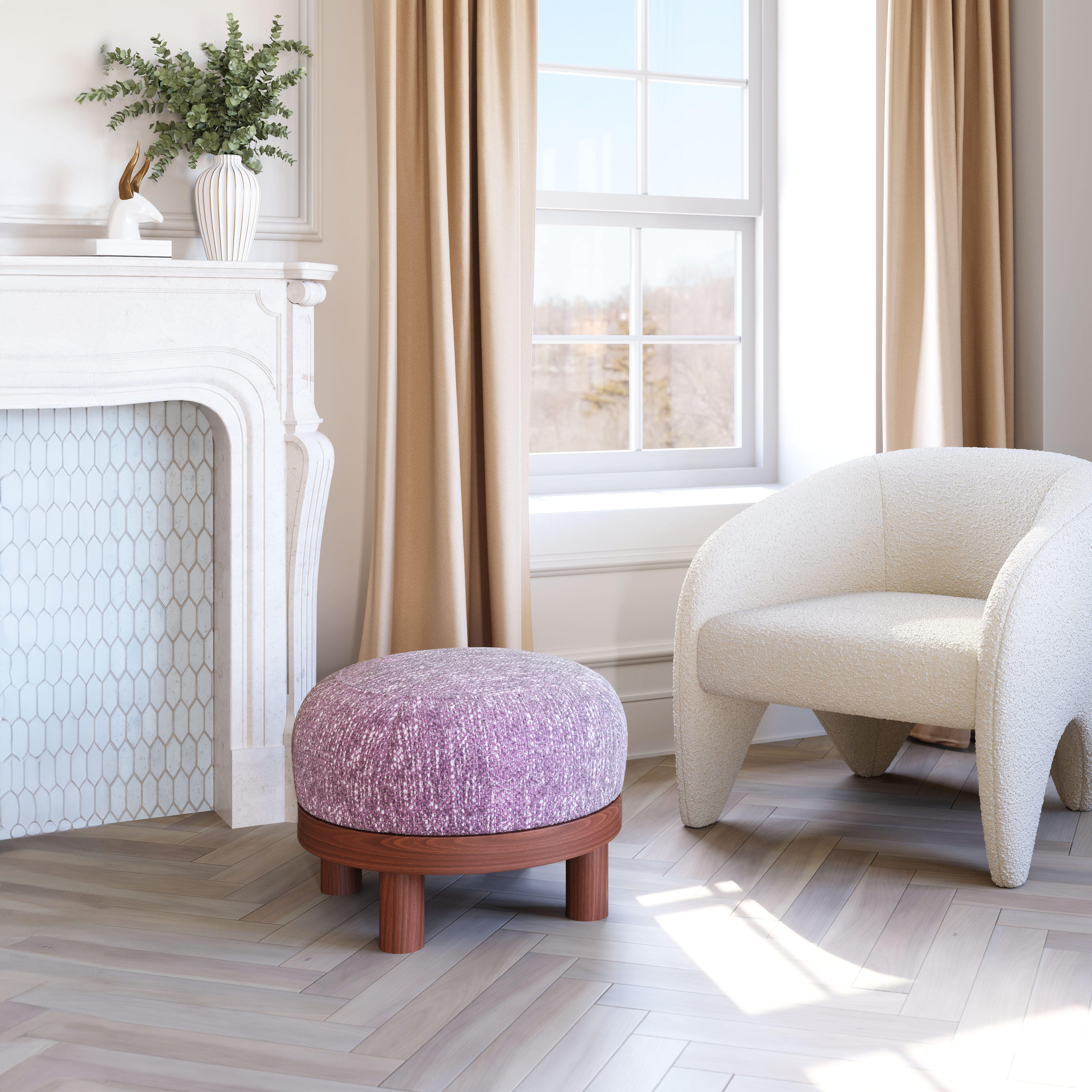 Erika Home Gome Ottoman, , large