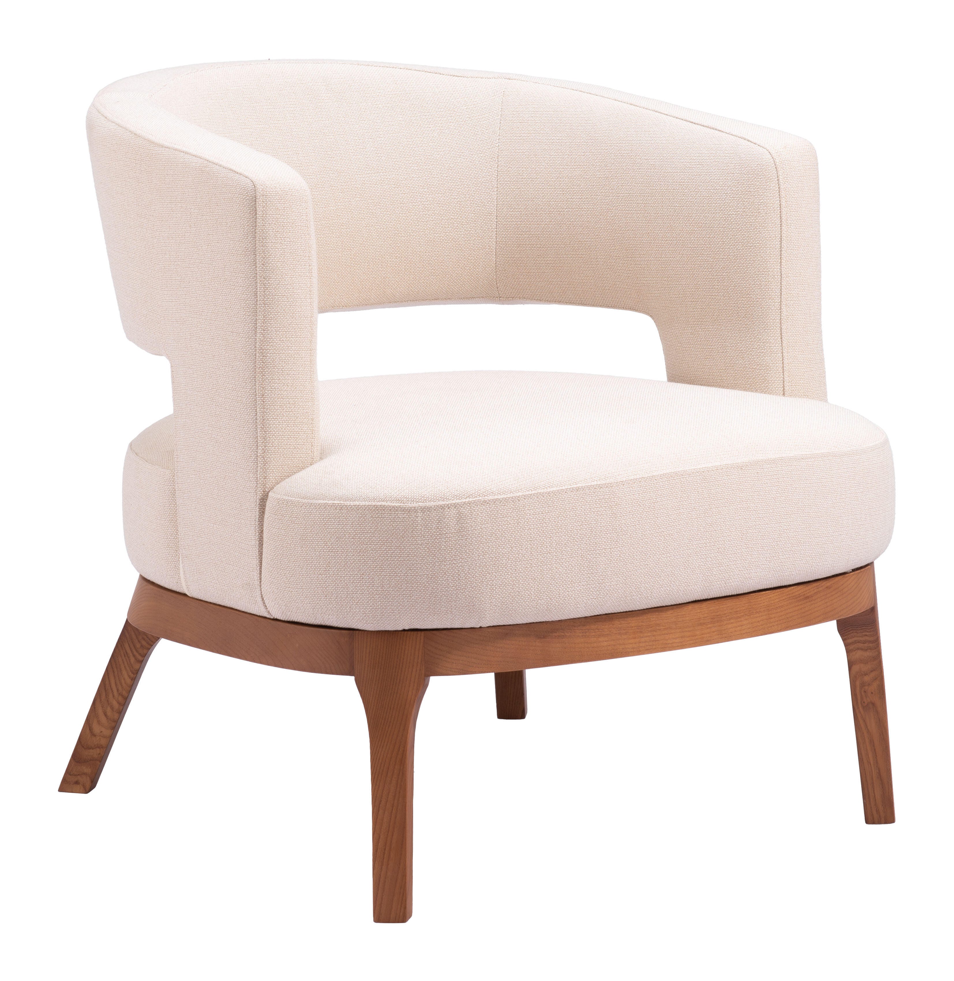 Erika Home Penryn Accent Chair, Beige, large