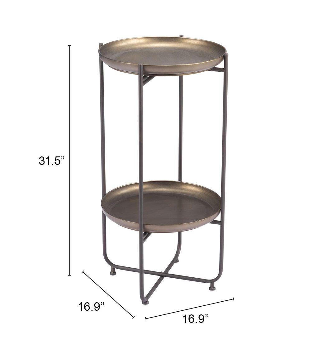 Erika Home Bronson Accent Side Table, , large