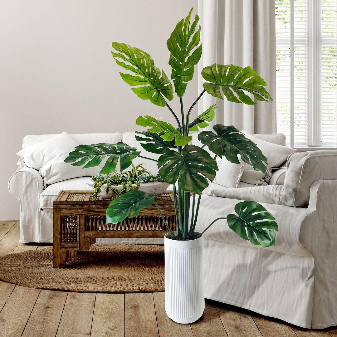 LCG Florals Faux Monstera Plant, , rollover