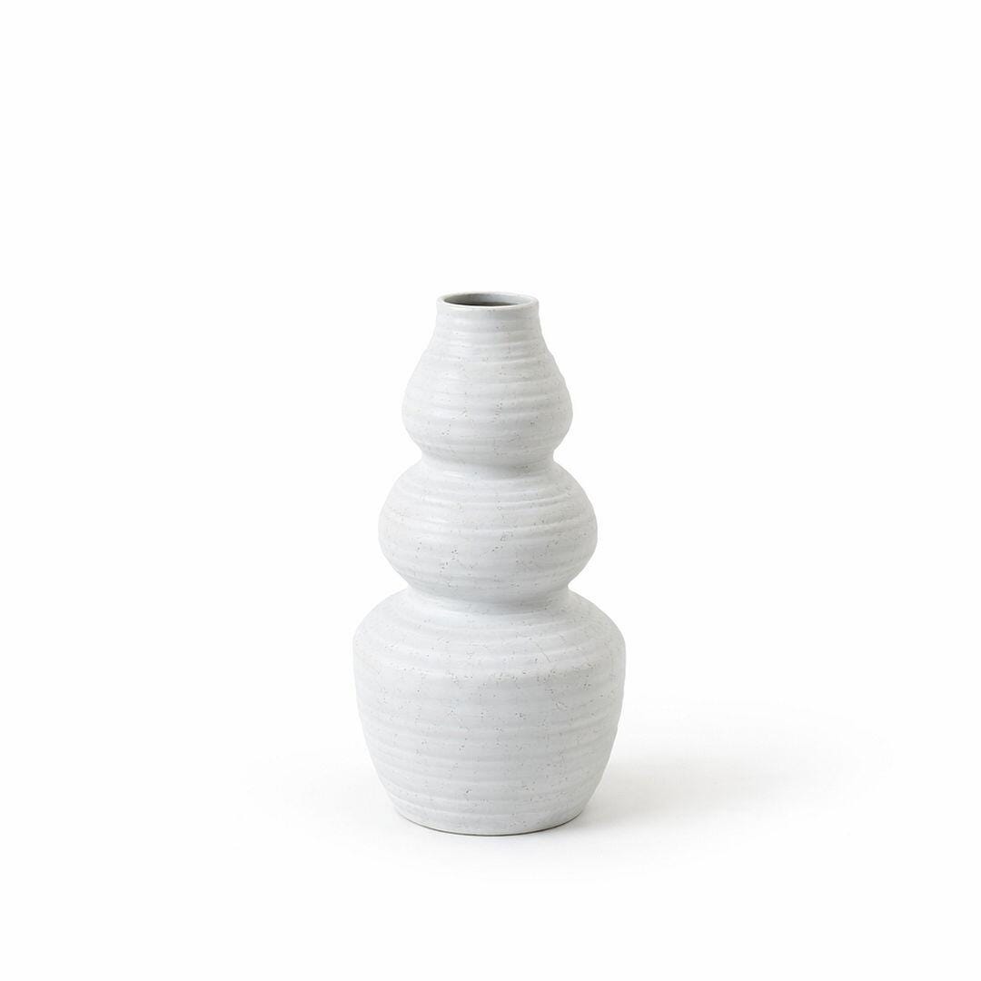 LCG Florals 28" Spiral Eucalyptus Arrangement with Vase, White, large