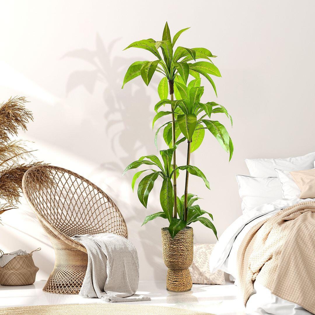 LCG Florals Faux Birdsnest Plant, , rollover