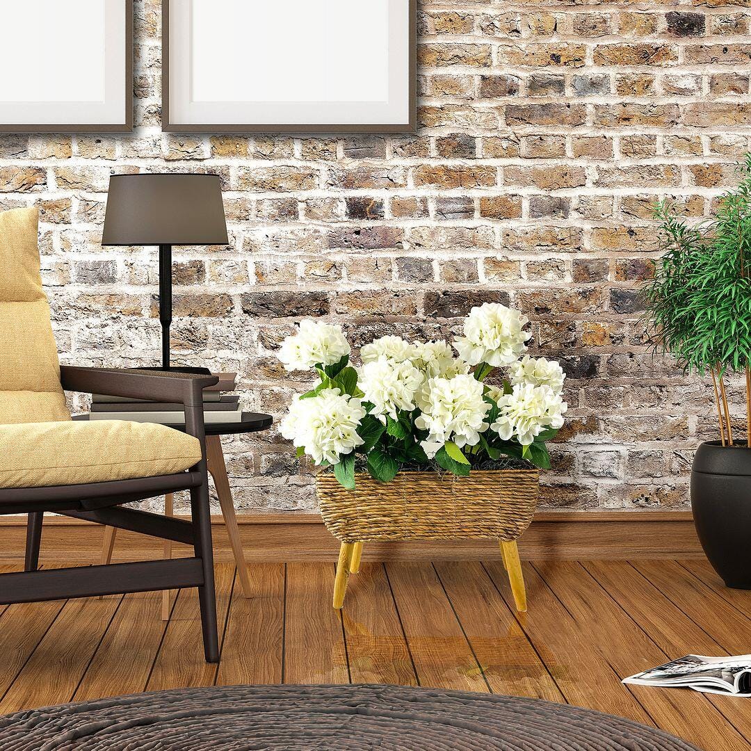 LCG Florals Solid Faux Hydrangea Plant, , large