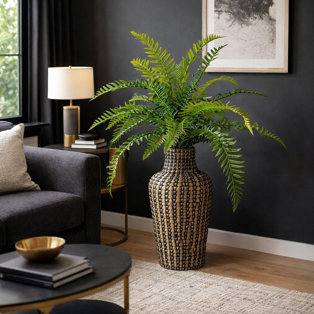 LCG Florals Faux River Fern Plant, , large