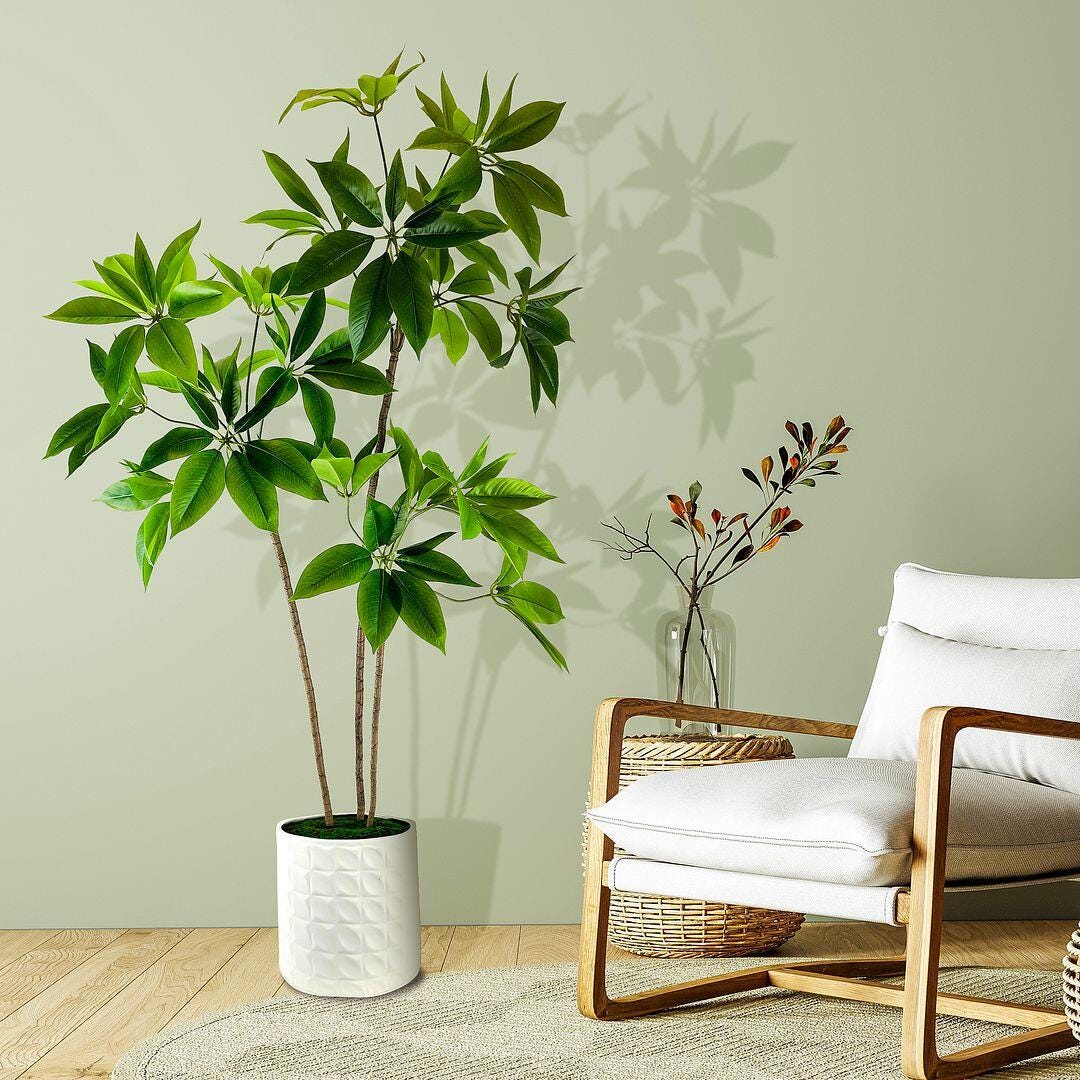 LCG Florals Faux Schefflera Plant, , large