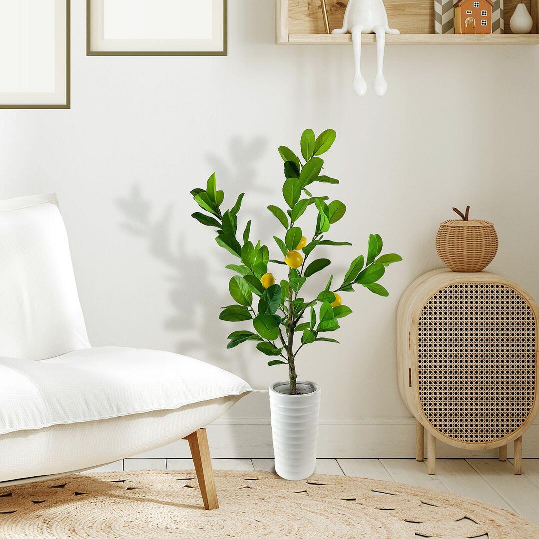 LCG Florals Faux Lemon Plant, , rollover