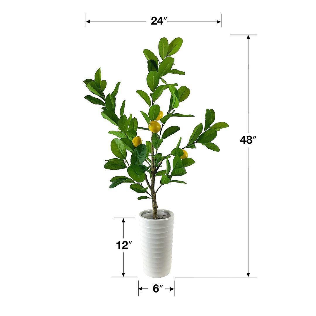 LCG Florals Faux Lemon Plant, , large