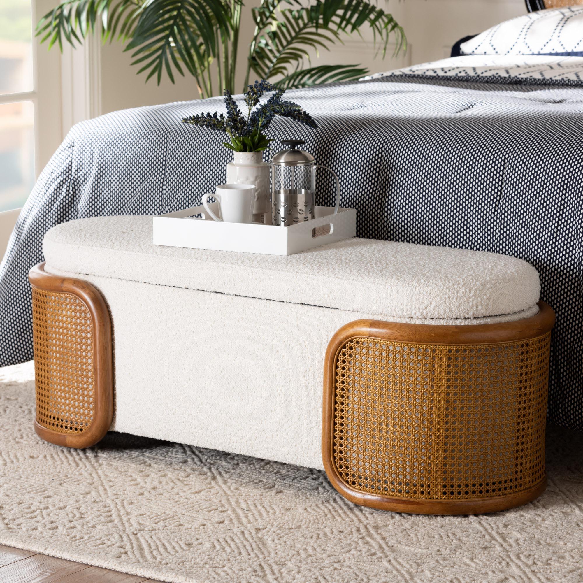 Baxton Studio Basira Storage Bench, , rollover