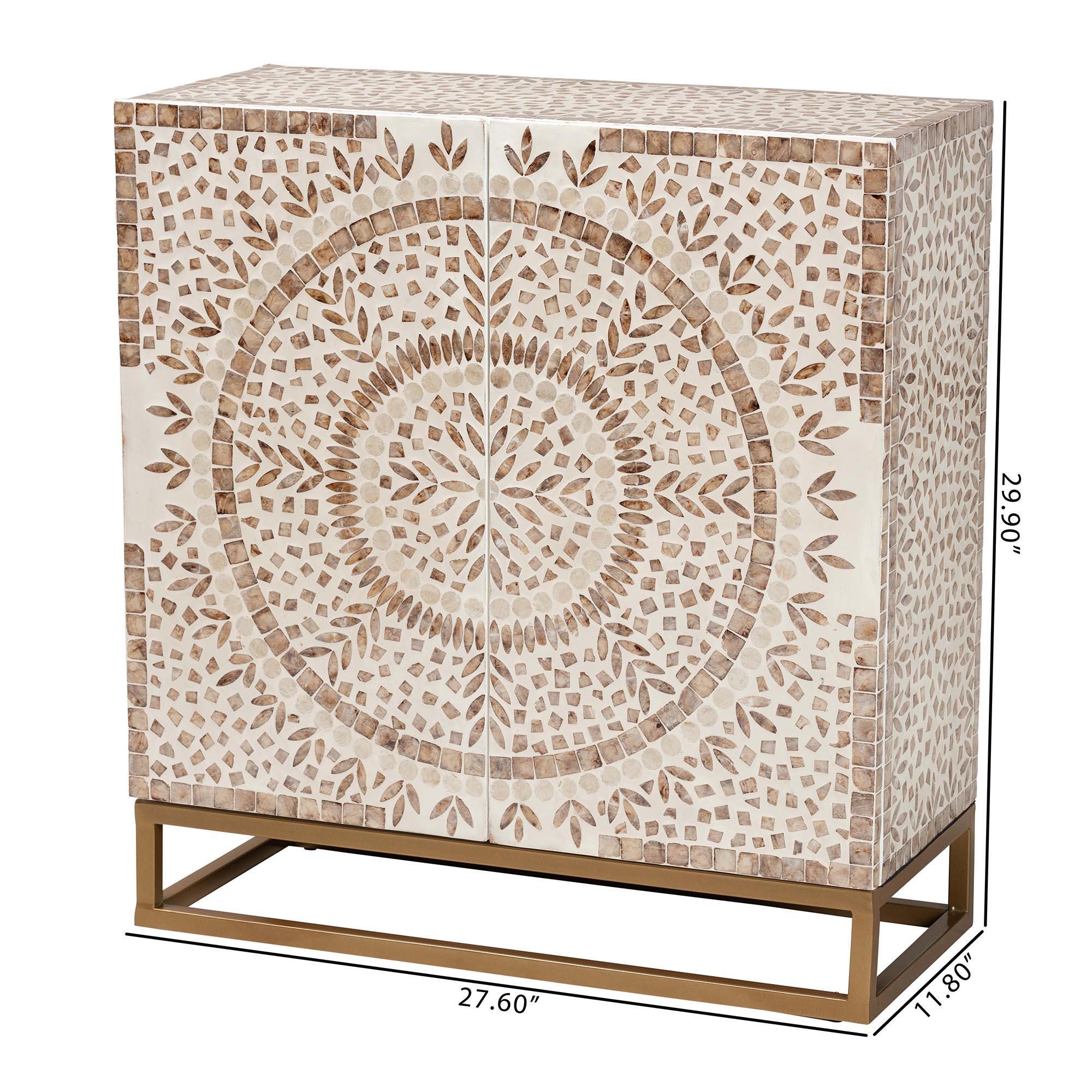 Baxton Studio Ercilia 28" Accent Cabinet, , large