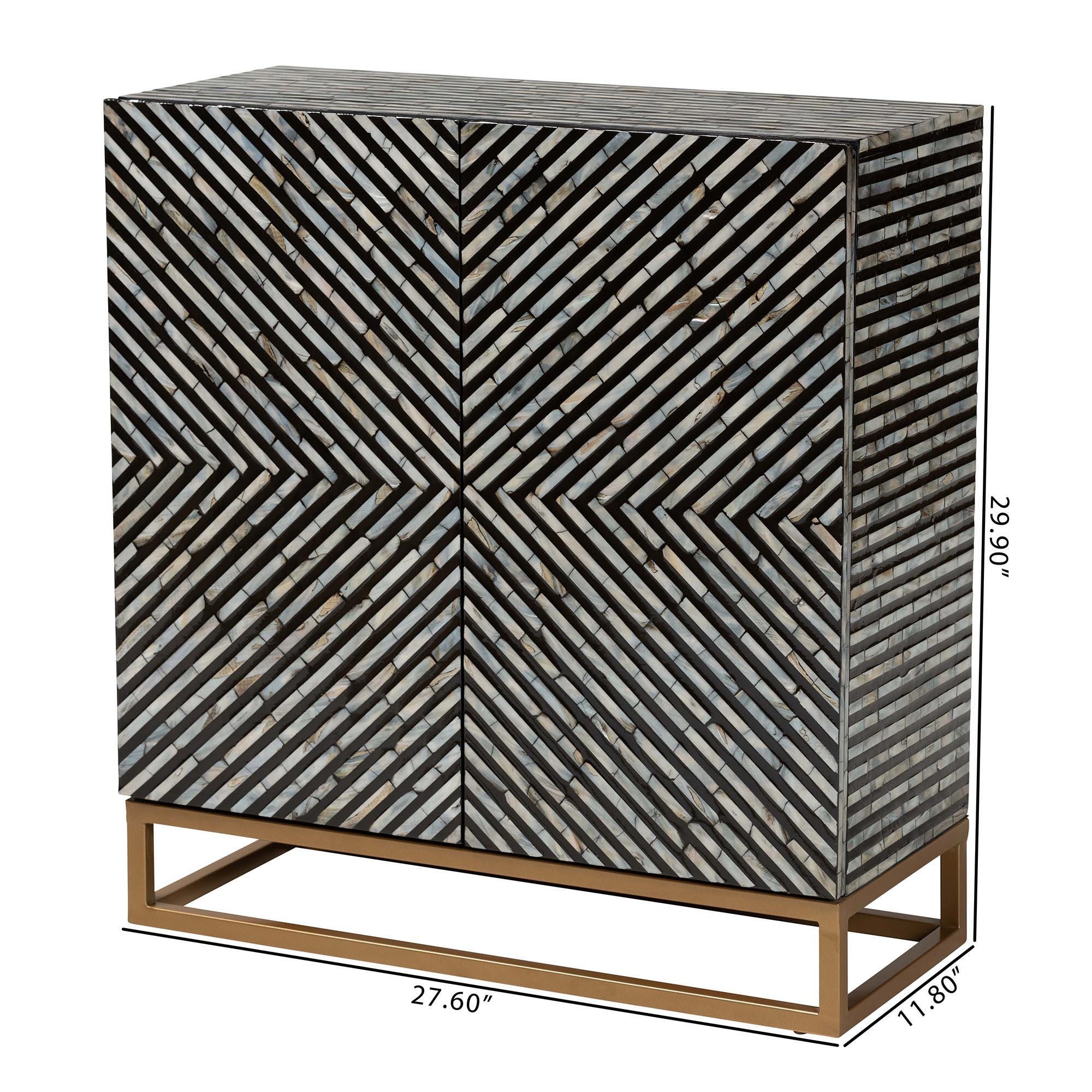Baxton Studio Belenus 28" Accent Cabinet, , large