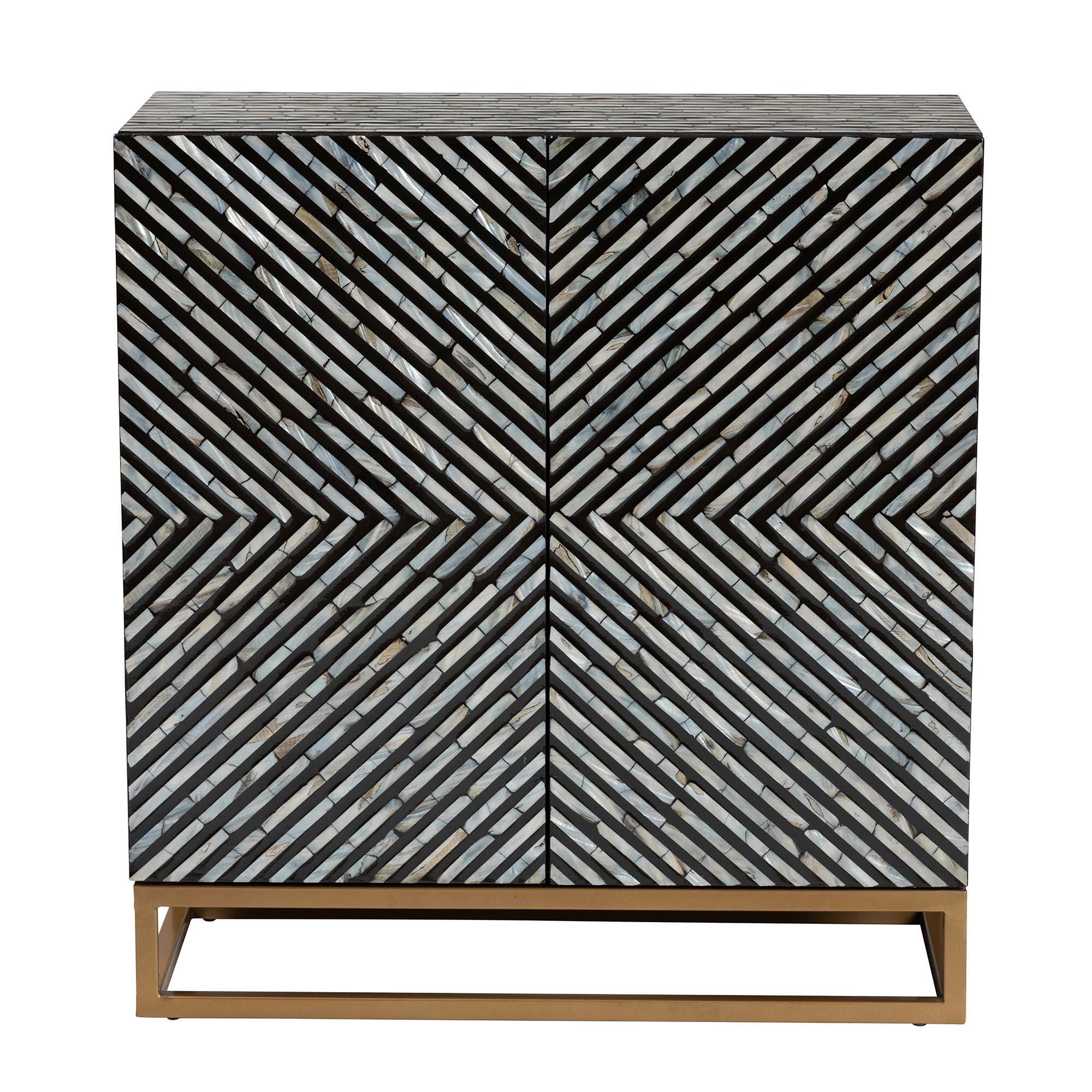 Baxton Studio Belenus 28" Accent Cabinet, , large