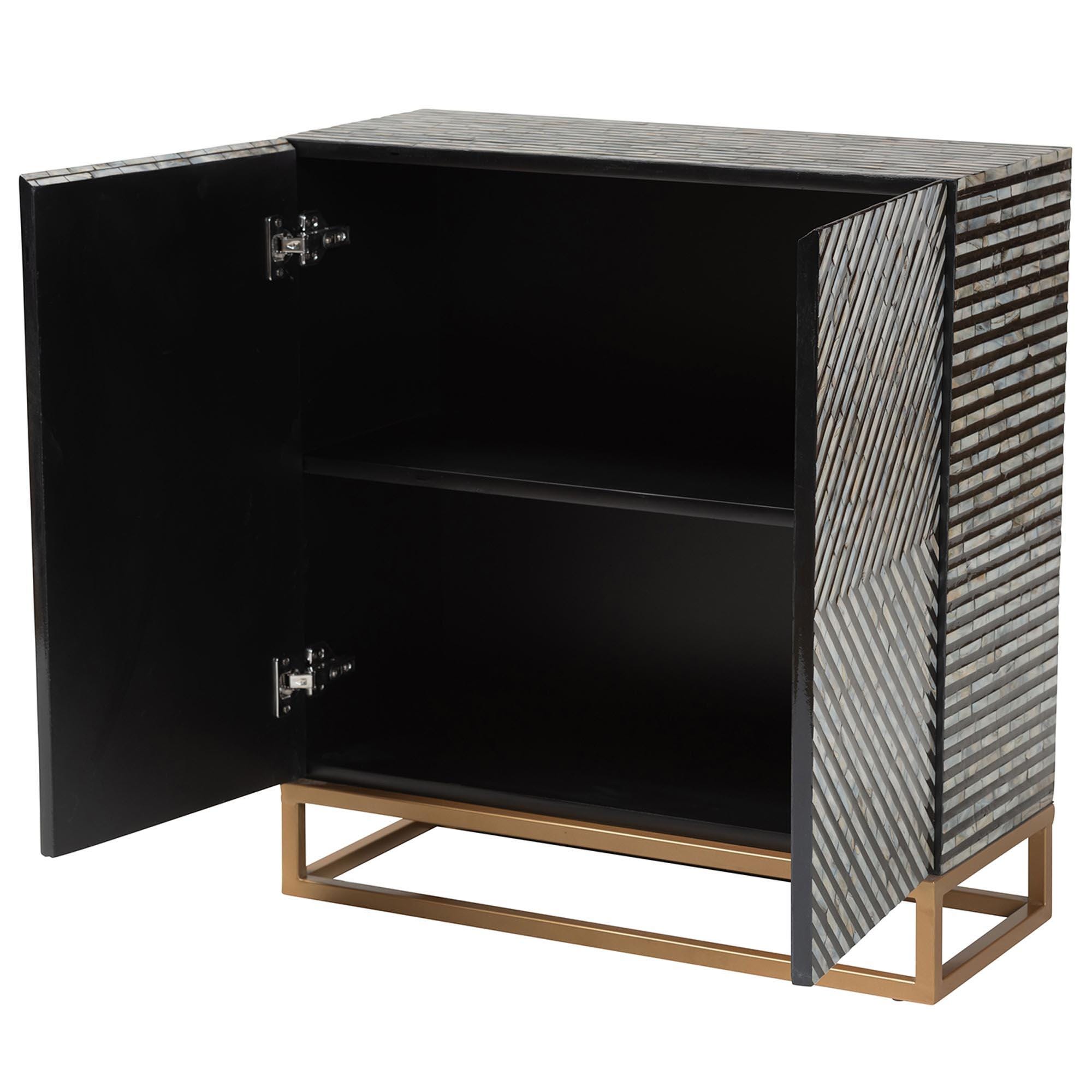 Baxton Studio Belenus 28" Accent Cabinet, , large
