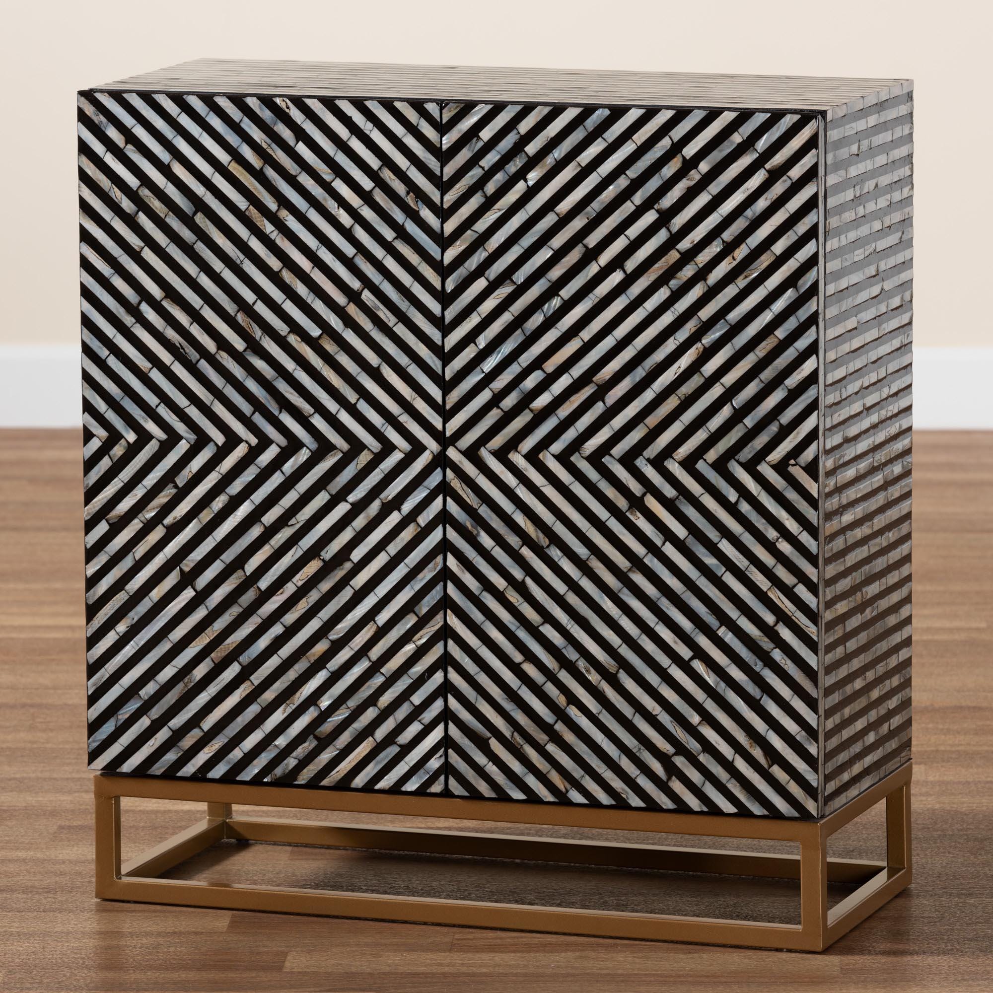 Baxton Studio Belenus 28" Accent Cabinet, , large