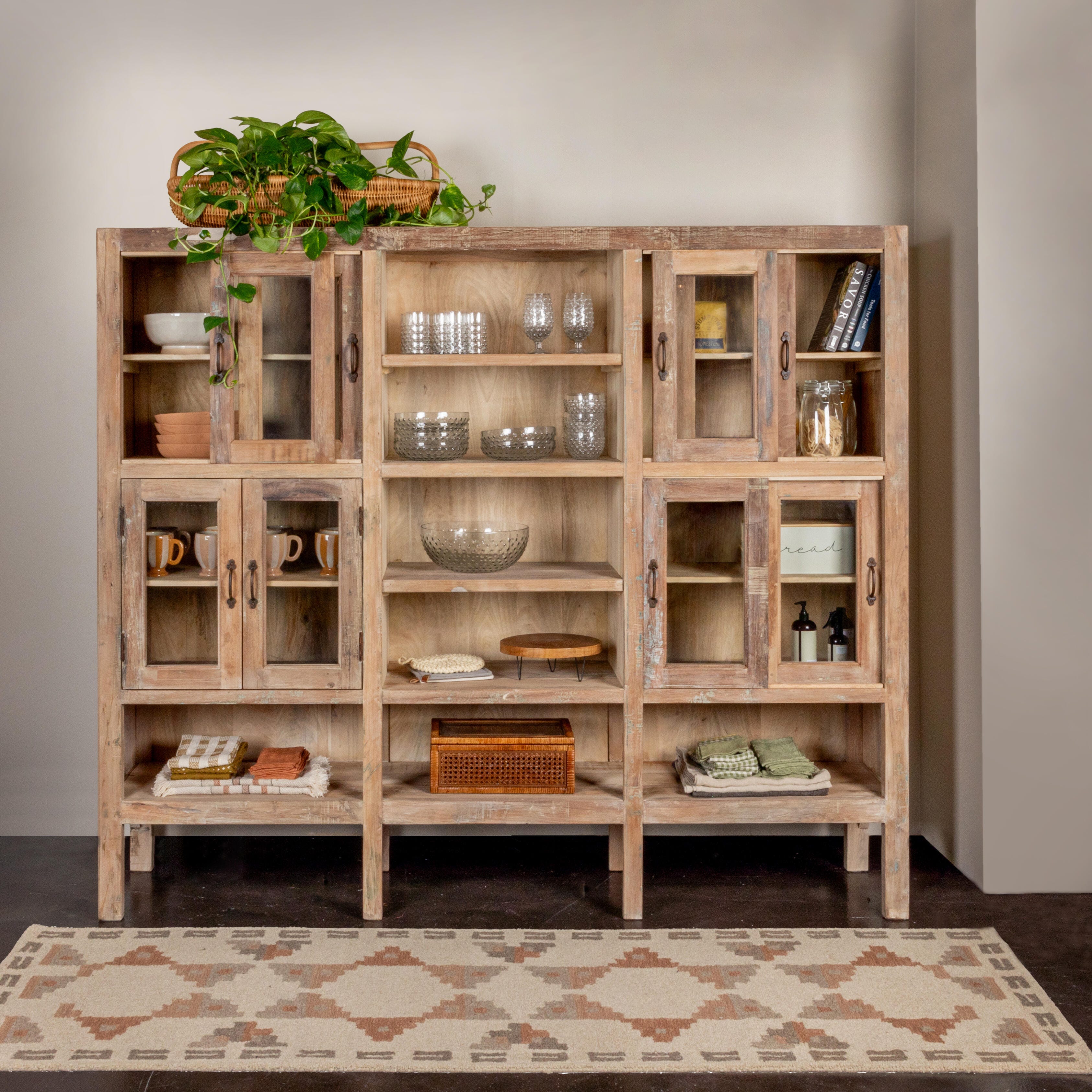 Storied Home 85" Accent Cabinet, , rollover