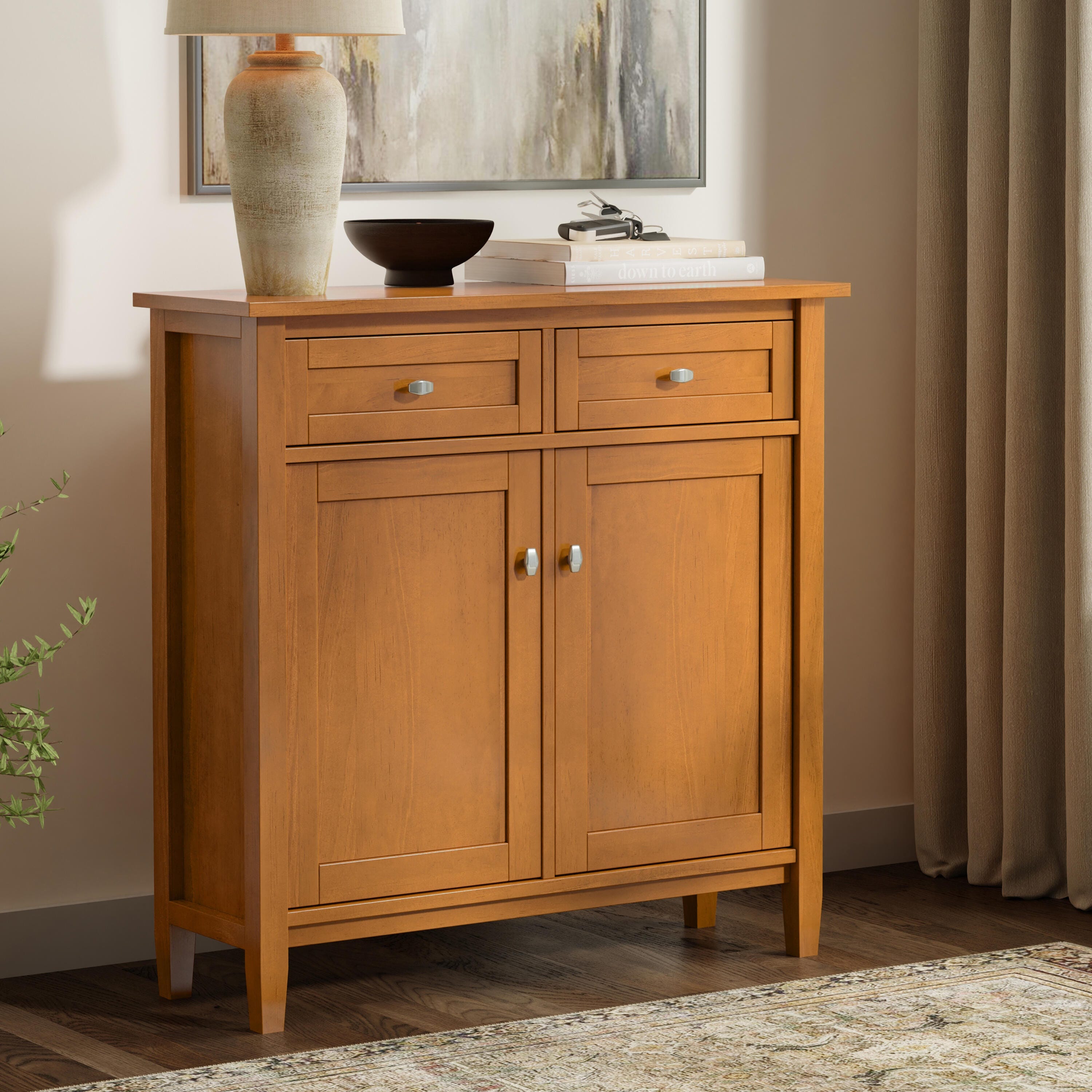 Simpli Home Warm Shaker 36" Accent Cabinet, , rollover