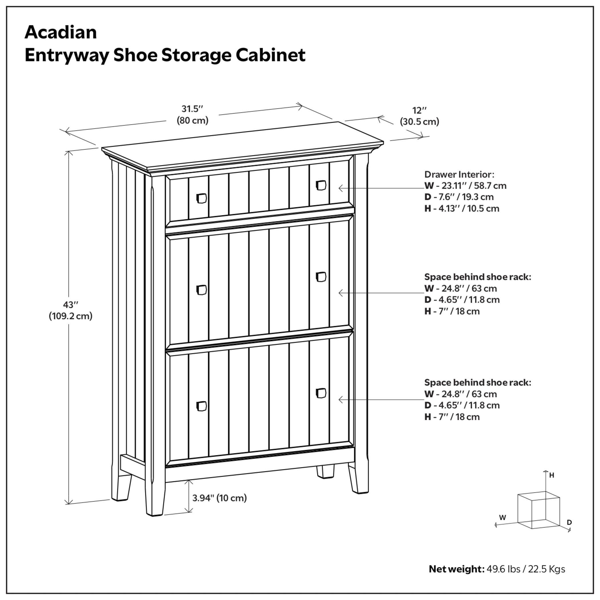 Simpli Home Acadian 32" Accent Cabinet, , large