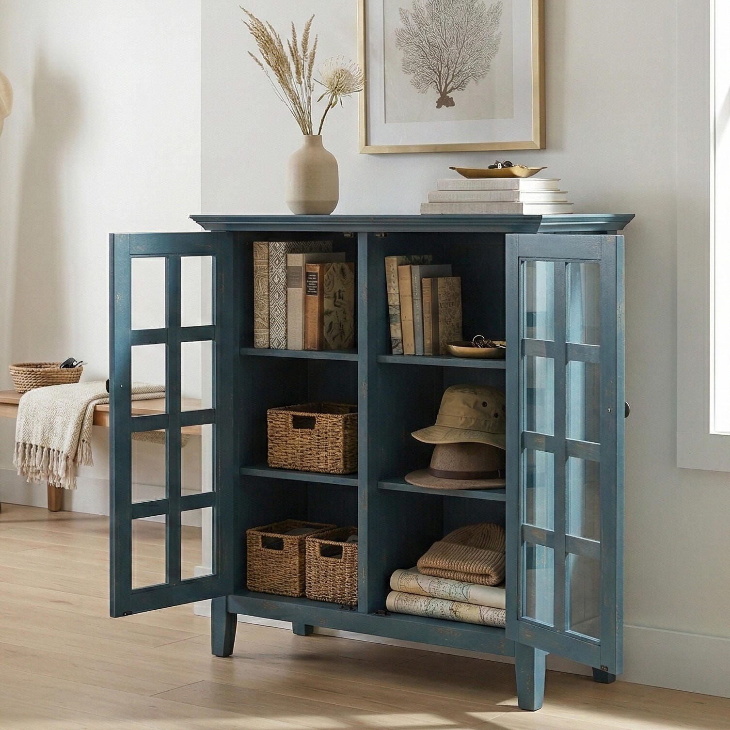 Simpli Home Acadian 39" Accent Cabinet, , rollover