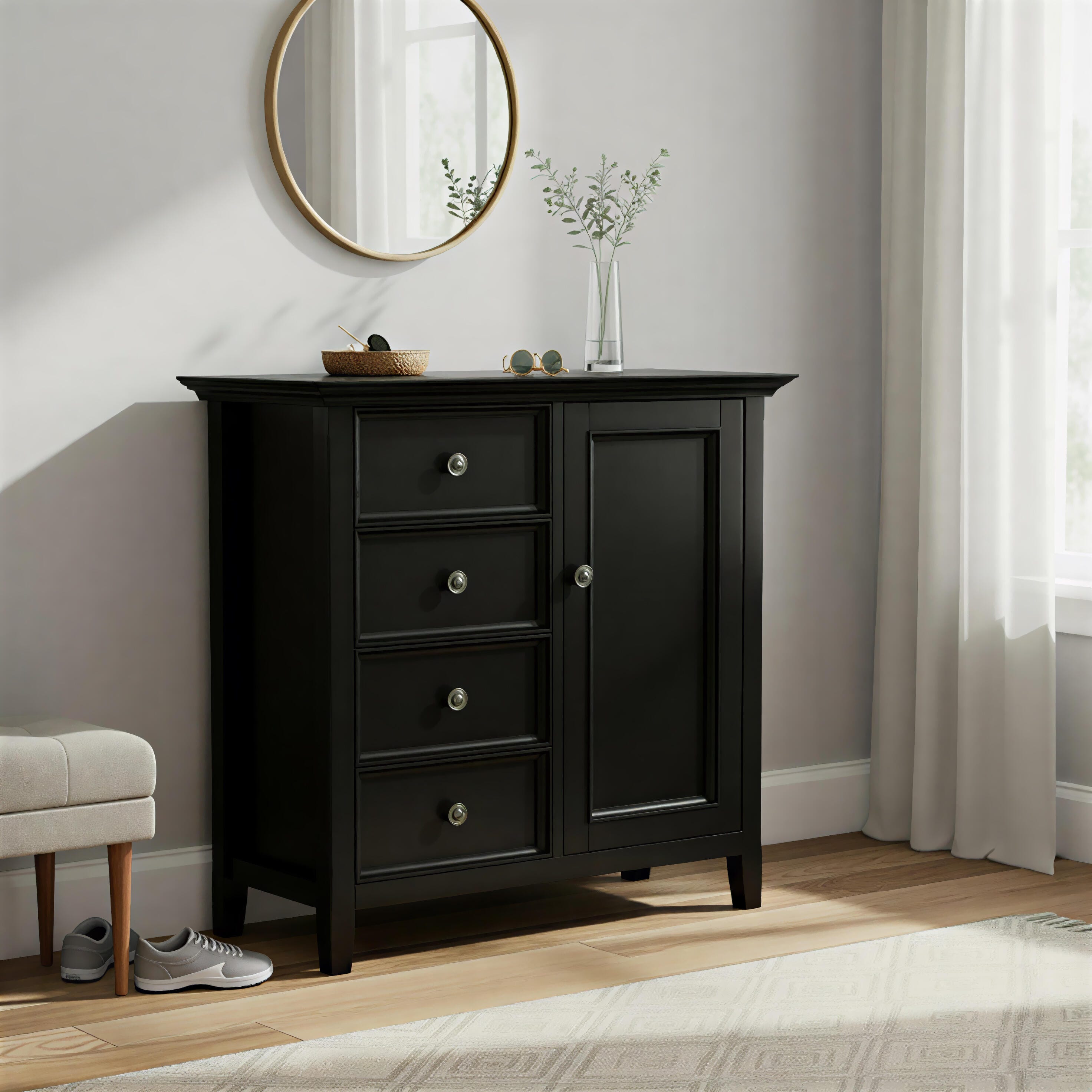 Simpli Home Amherst 37" Accent Cabinet, , rollover