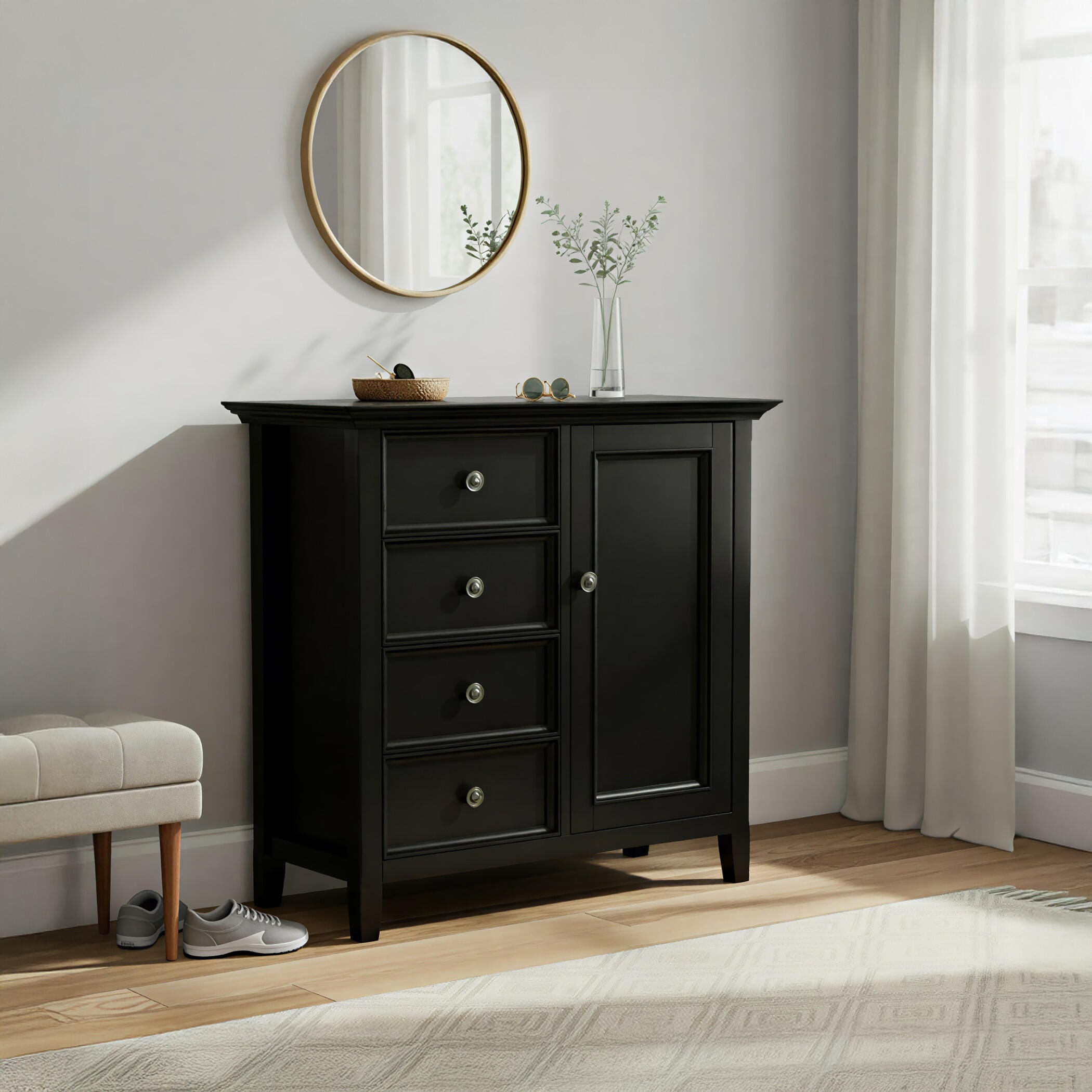 Simpli Home Amherst 37" Accent Cabinet, , large