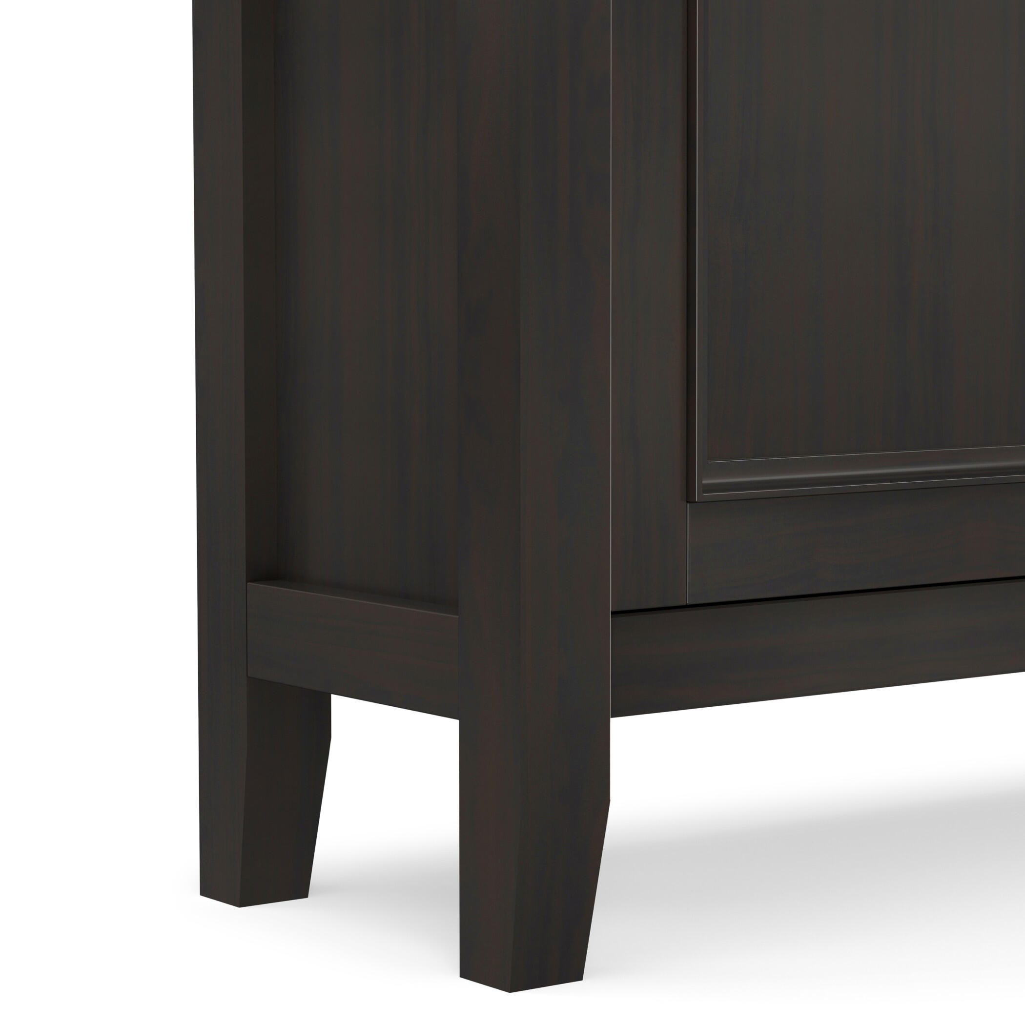 Simpli Home Amherst 36" Accent Cabinet, Hickory Brown, large