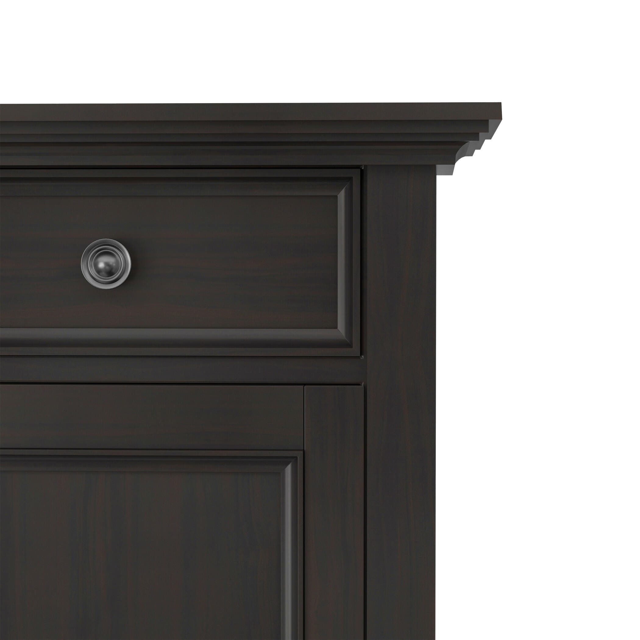 Simpli Home Amherst 36" Accent Cabinet, Hickory Brown, large