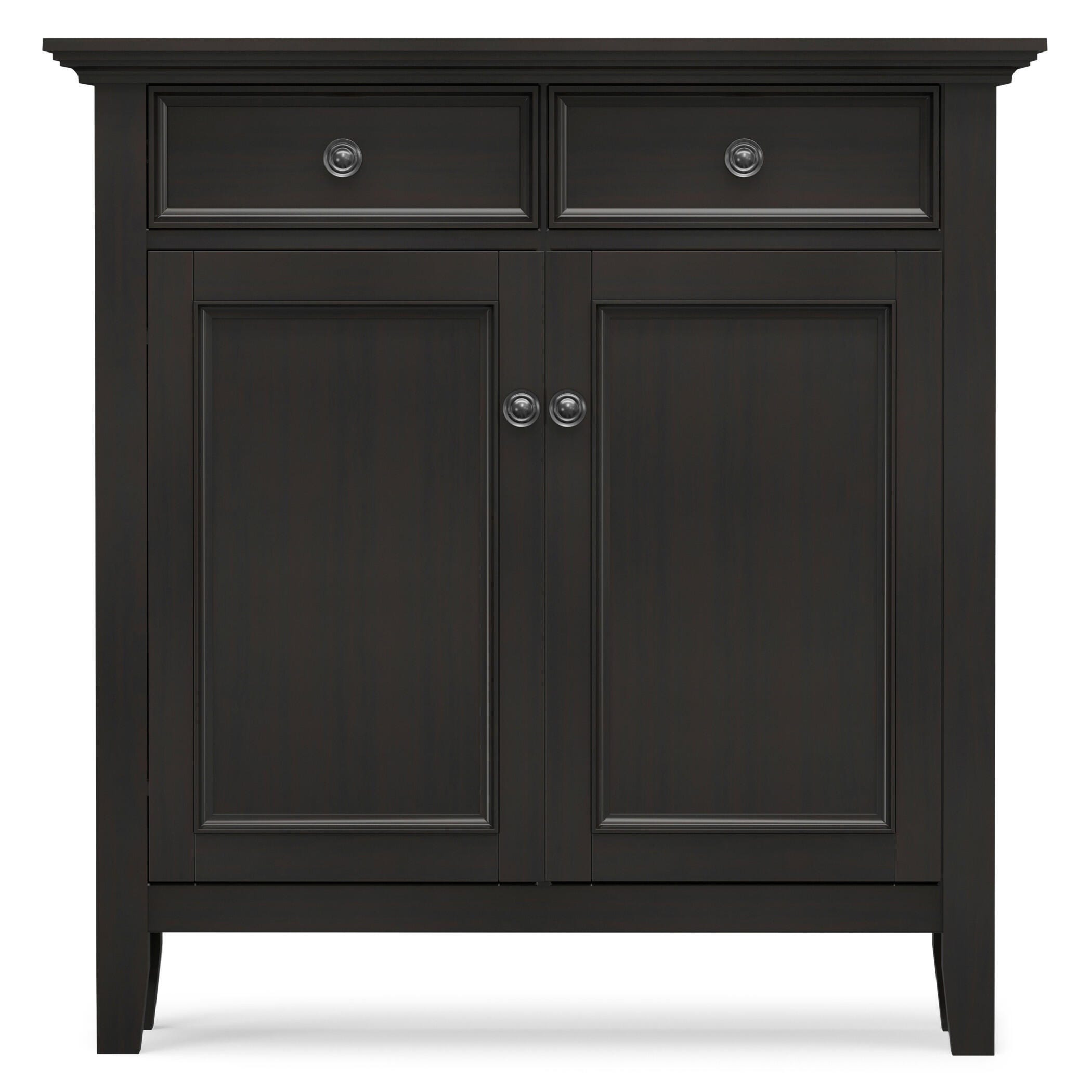 Simpli Home Amherst 36" Accent Cabinet, Hickory Brown, large