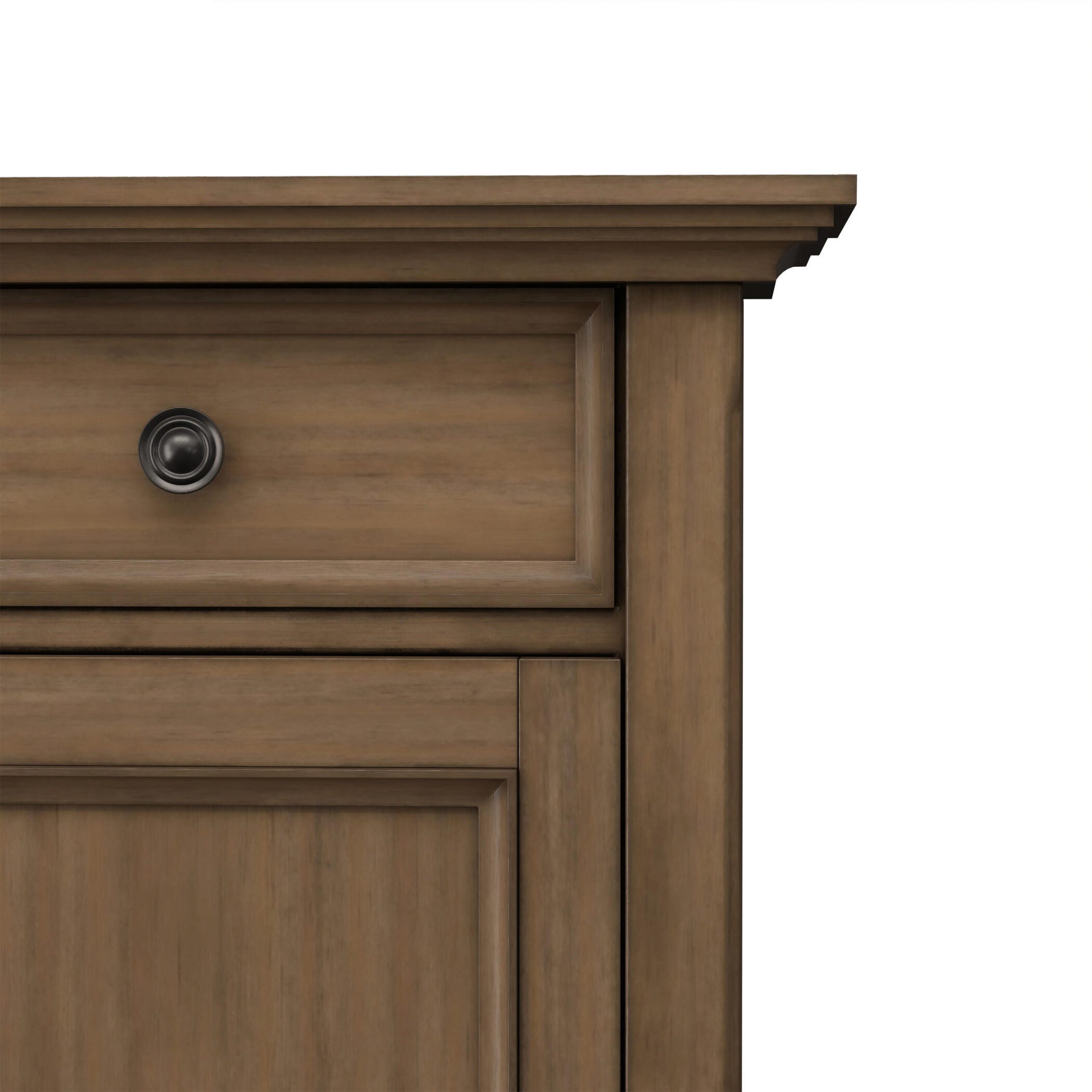 Simpli Home Amherst 36" Accent Cabinet, Rustic Natural Aged Brown, large