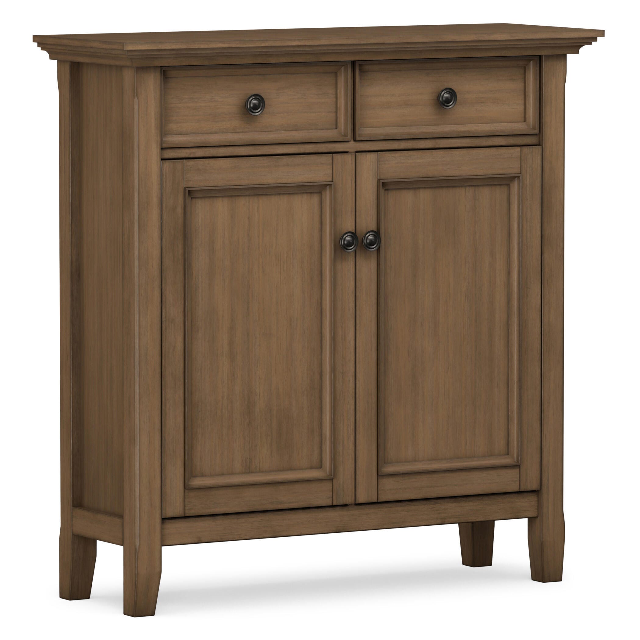 Simpli Home Amherst 36" Accent Cabinet, Rustic Natural Aged Brown, large