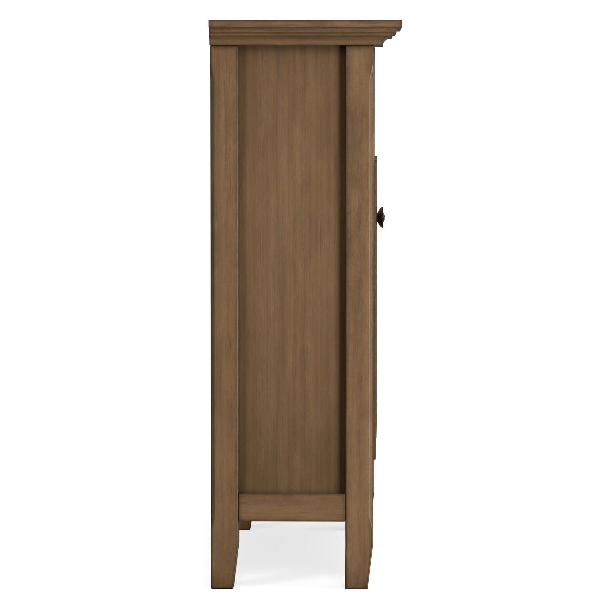 Simpli Home Amherst 36" Accent Cabinet, Rustic Natural Aged Brown, large